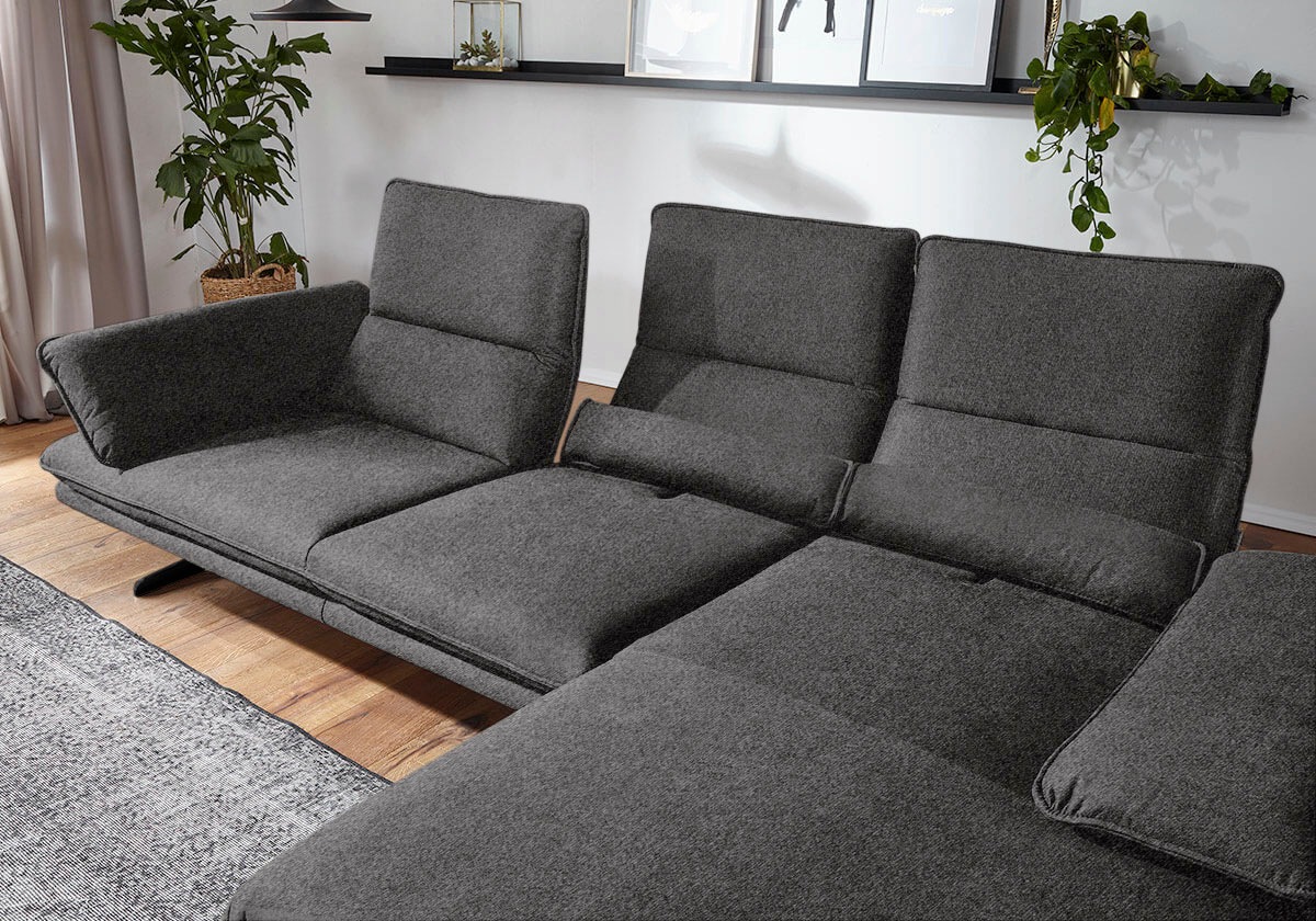 W.SCHILLIG Ecksofa "broadway, Designsofa mit tollem Sitzkomfort", Sitztiefe günstig online kaufen