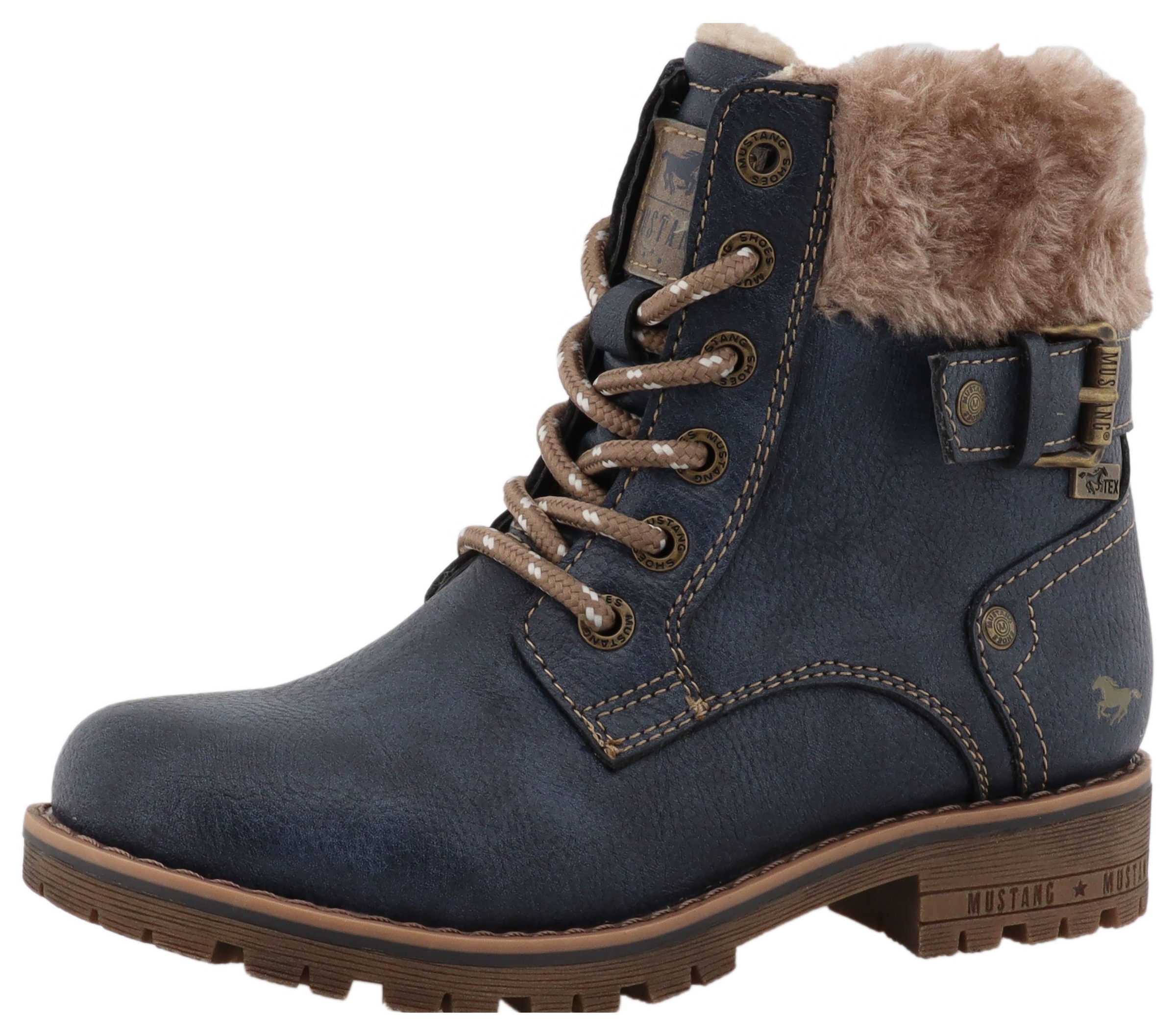 Mustang Shoes Winterstiefel "Matilde" Oudoorboots, Schnürstiefel mit Warmfu günstig online kaufen