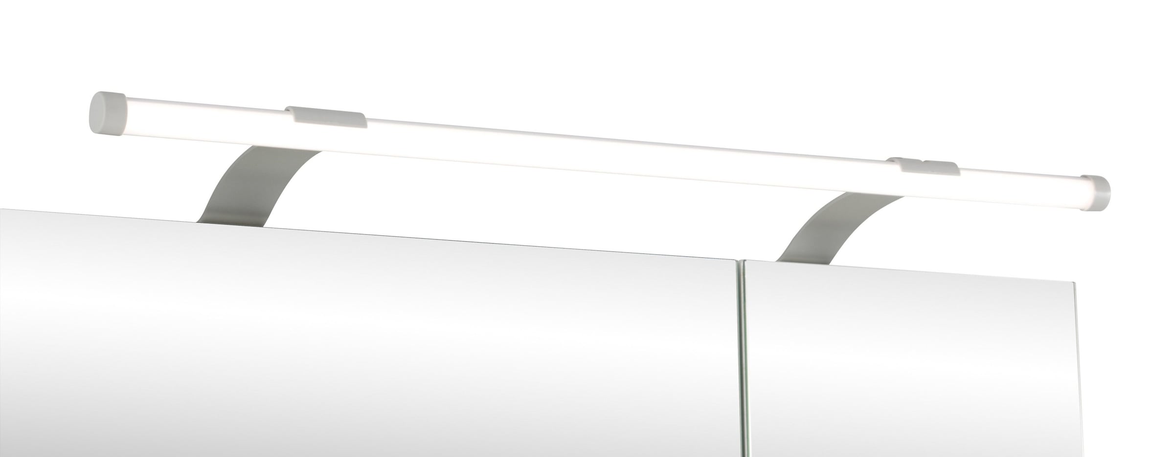 Schildmeyer Spiegelschrank »Dorina, mit höhenverstellbaren Glasböden«, Breite 60 cm, 2-türig, LED-Beleuchtung, Schalter-/Steckdosenbox
