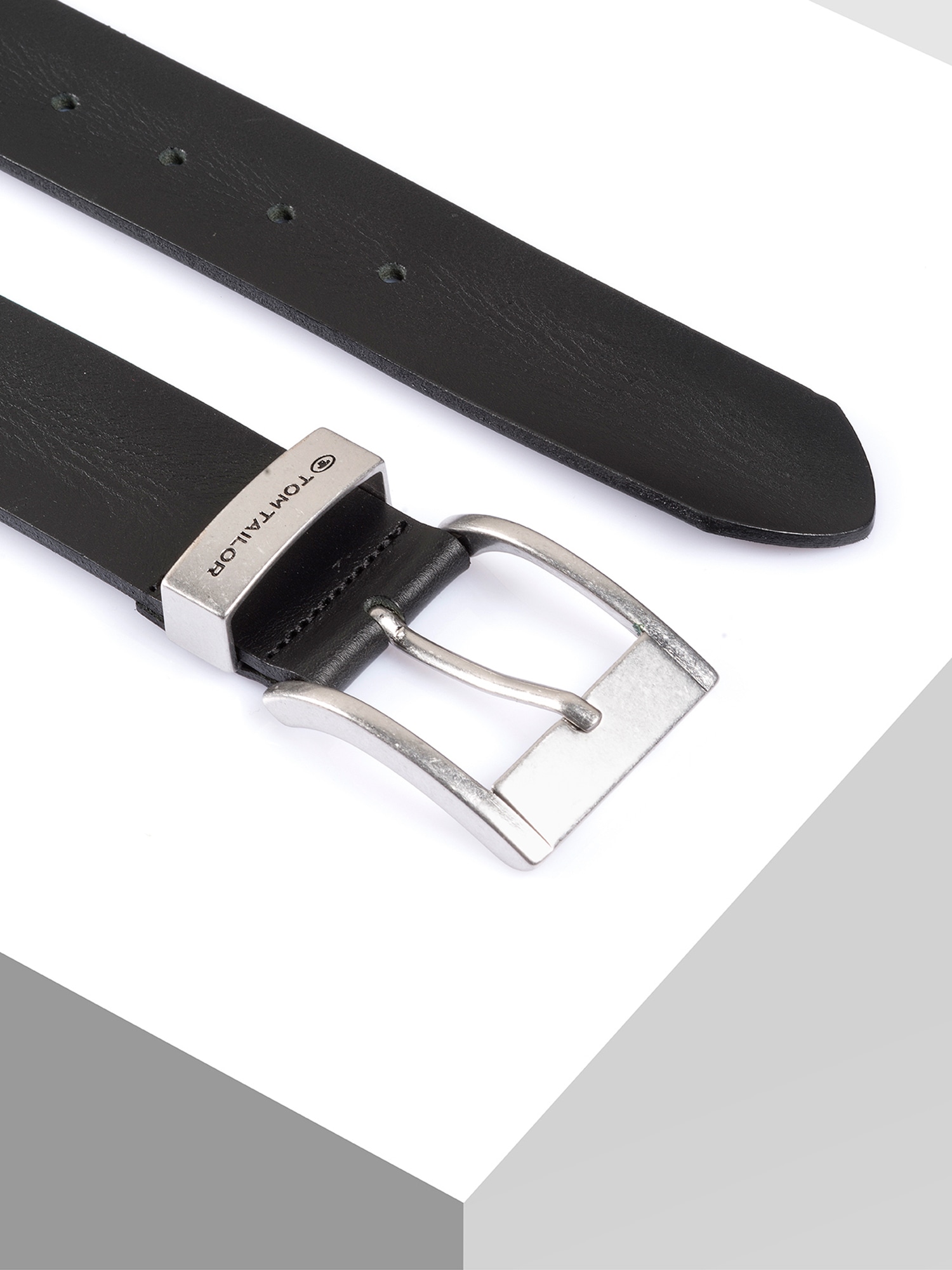 TOM TAILOR Ledergürtel »TTTOM«, 4 cm breiter Herrengürtel, Casual und Jeans Look