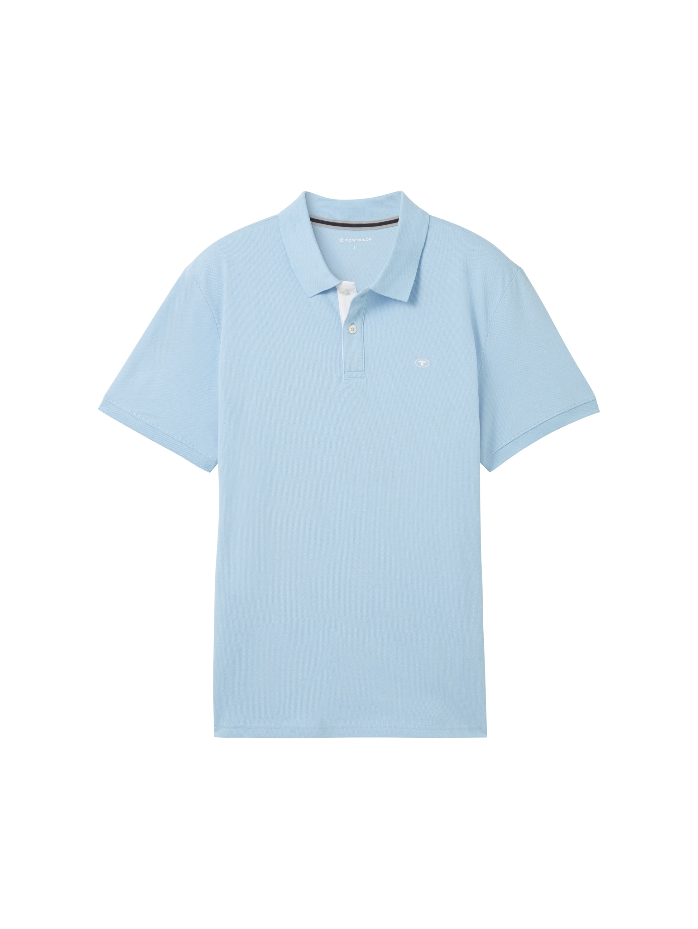 TOM TAILOR Poloshirt, mit farblich hervorgehobener Knopfleiste