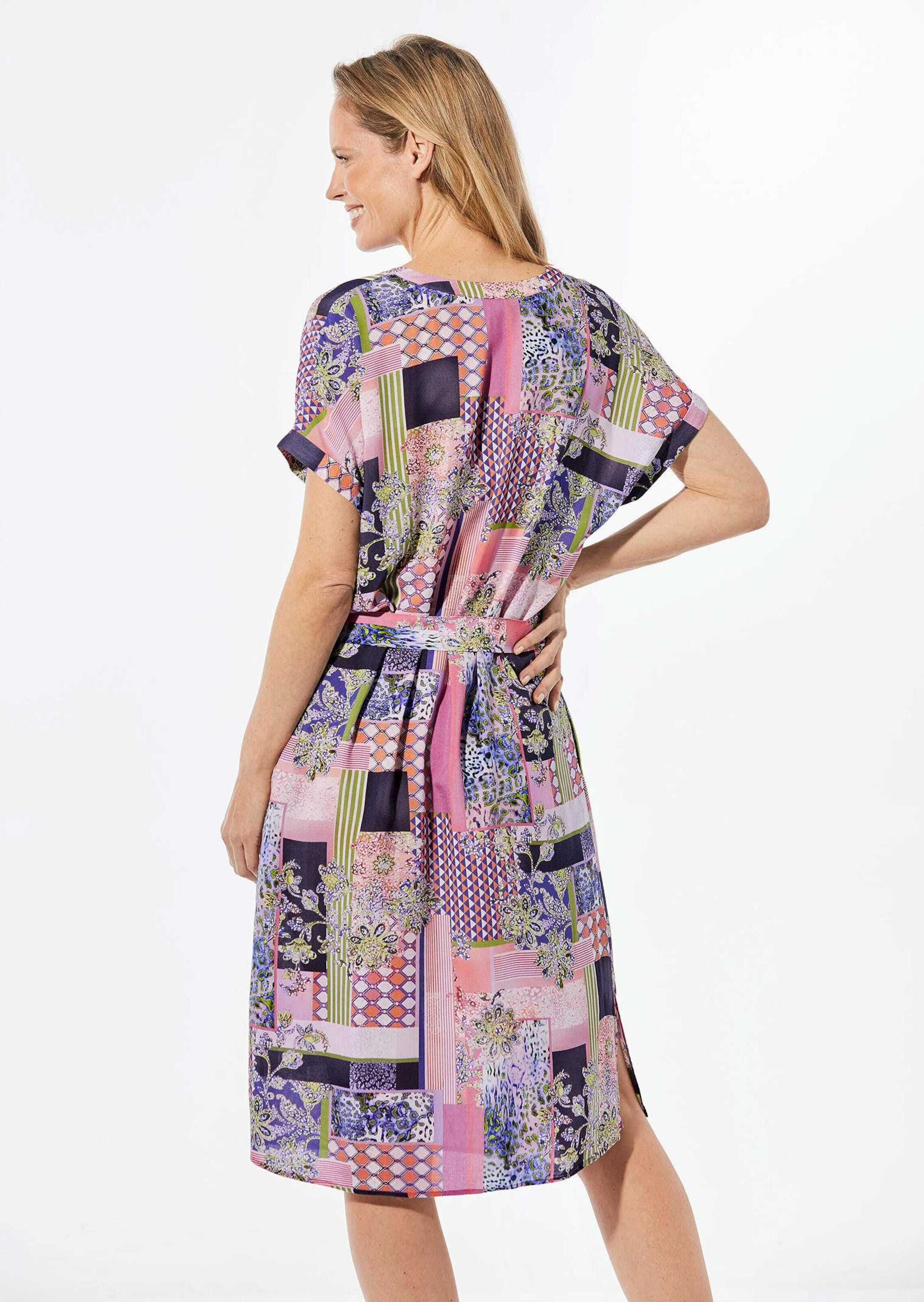 GOLDNER Sommerkleid »Kleid Kleid mit V-Ausschnitt«