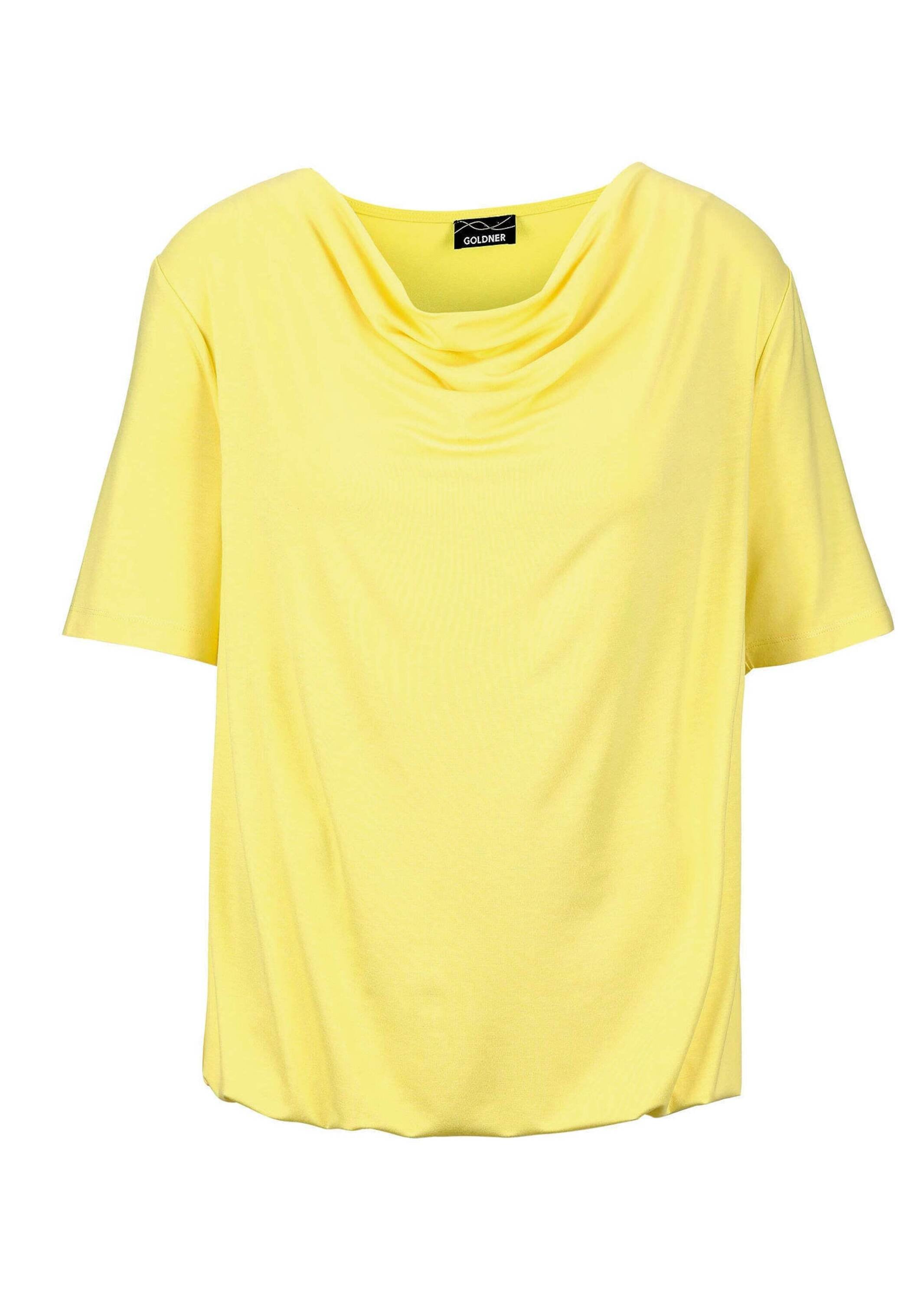 GOLDNER "Blusenshirt mit Wasserfallausschnitt" Wasserfallausschnitt