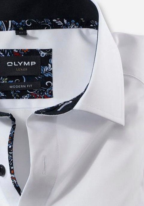 OLYMP Businesshemd »Luxor modern fit«, mit farblich abgesetzten Knöpfen und  Manschetteninnenseiten ▷ kaufen | BAUR