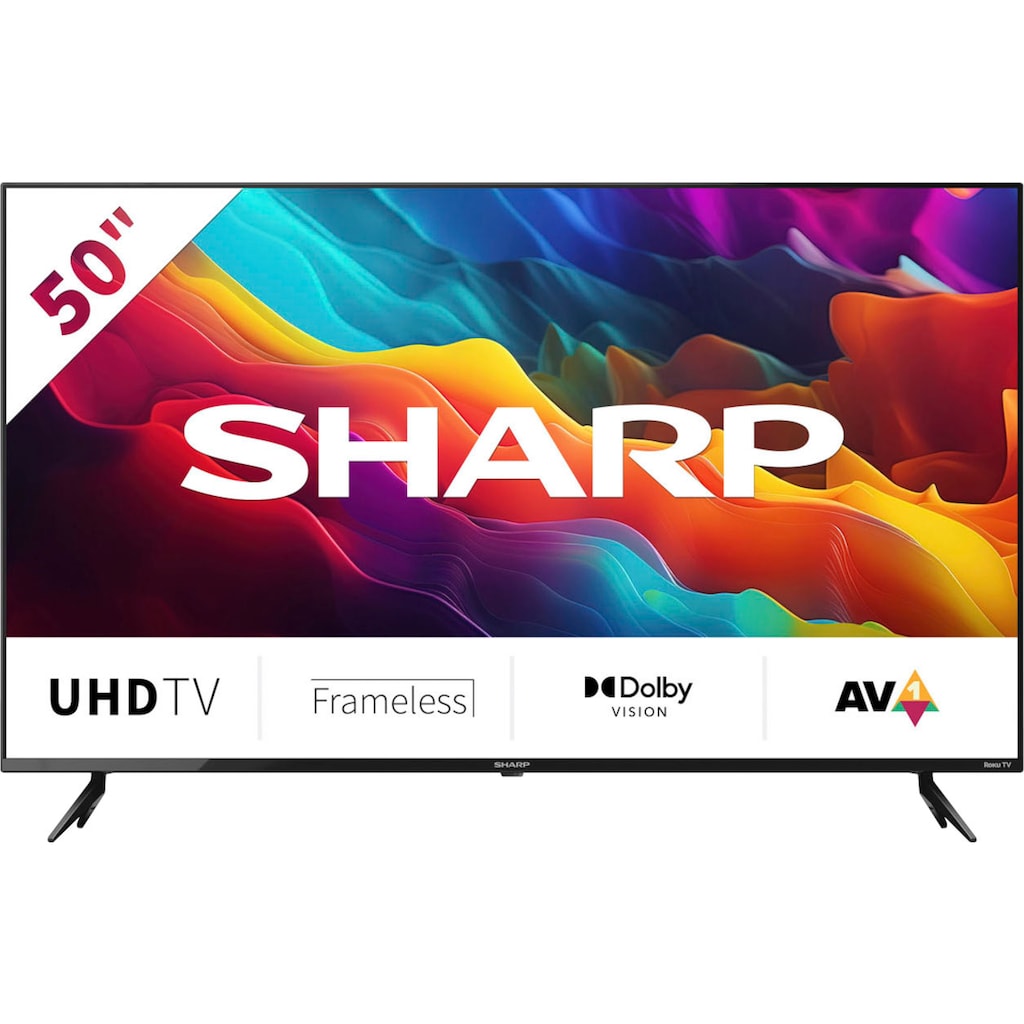 Sharp LED-Fernseher »4T-C50FJx«, 126 cm/50 Zoll, 4K Ultra HD, Smart-TV