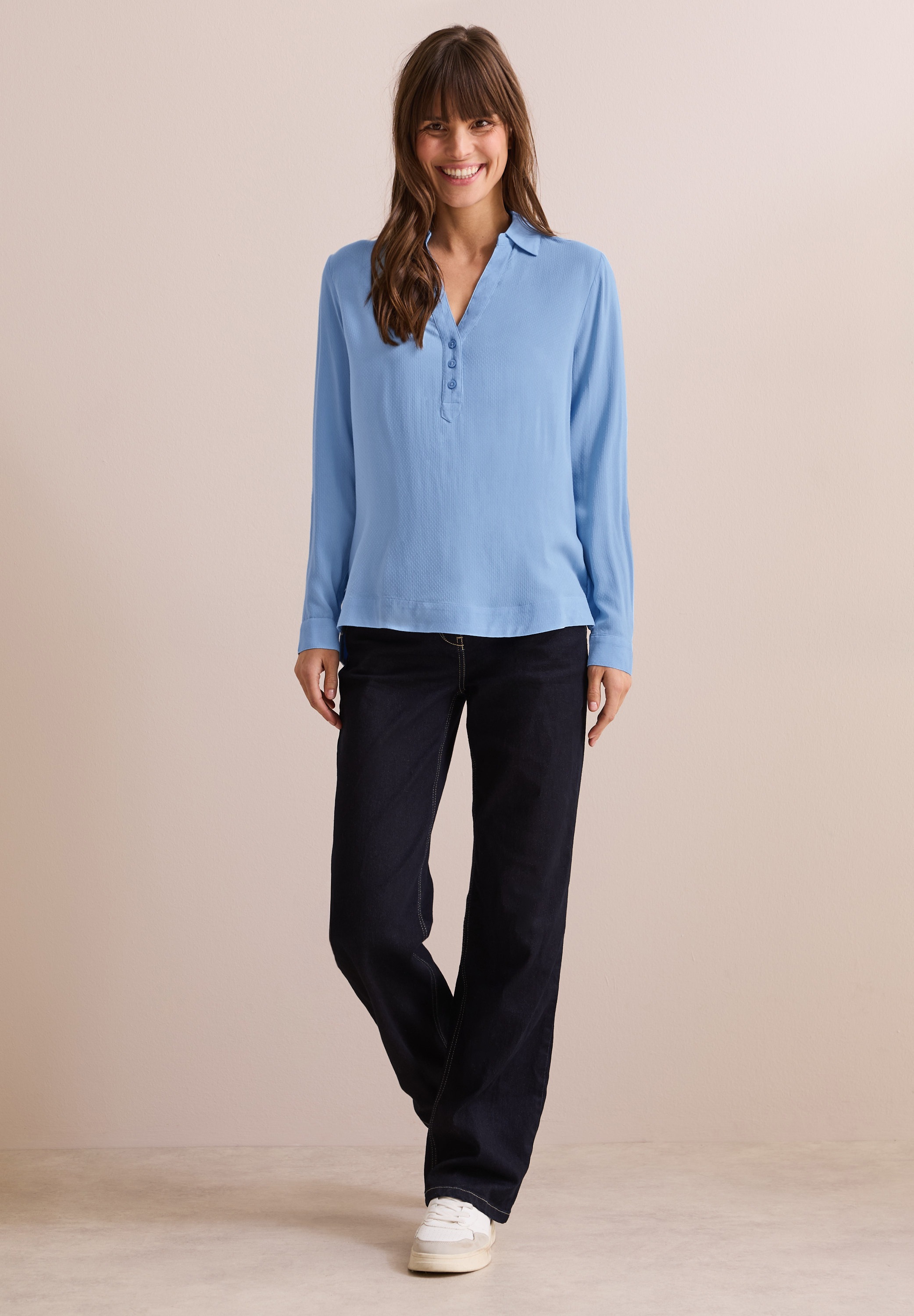 Thumbnail - Cecil Langarmbluse aus softer Viskose