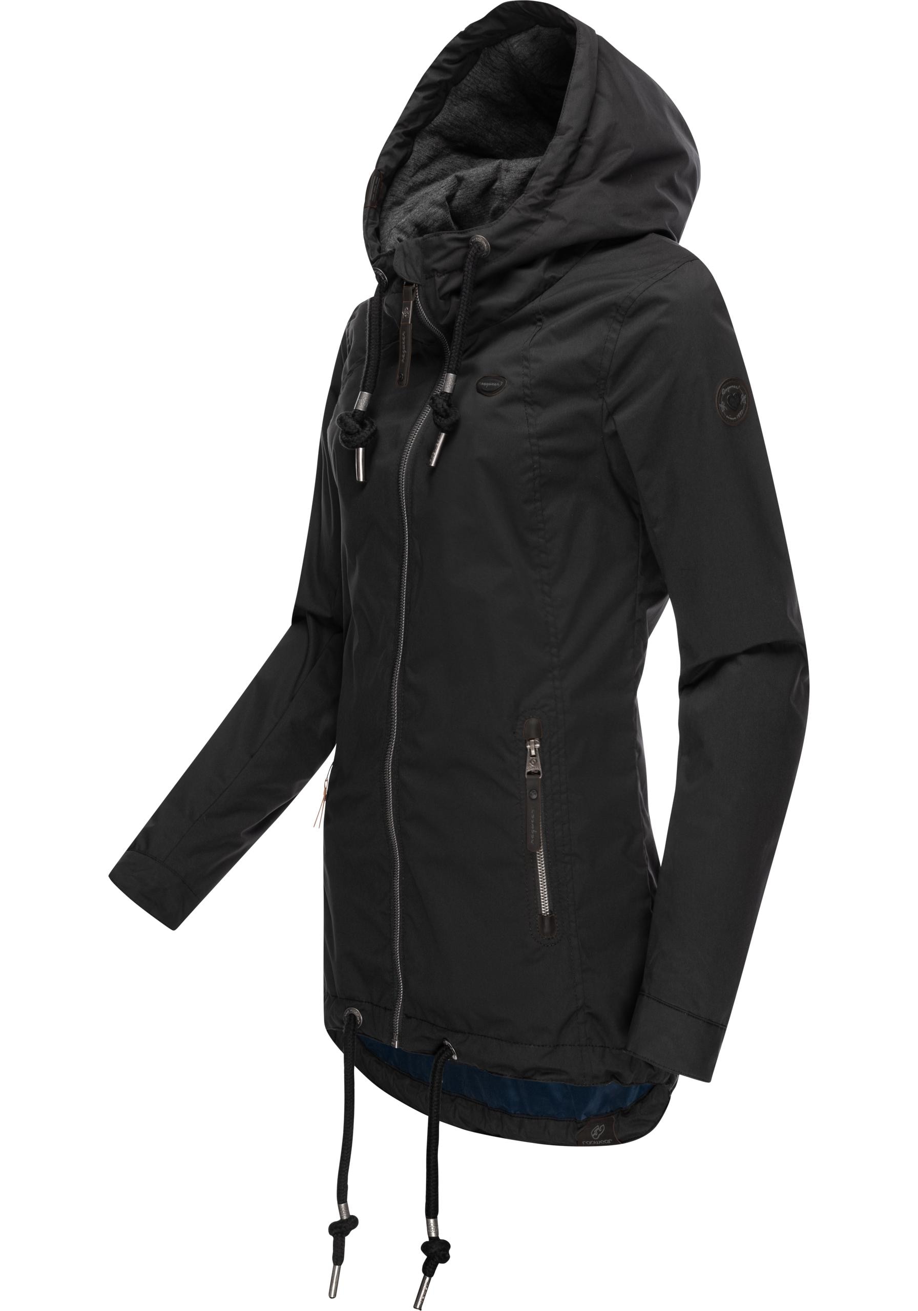 Ragwear Outdoorjacke »Zuzka«, mit Kapuze, stylische Übergangsjacke mit großer Kapuze