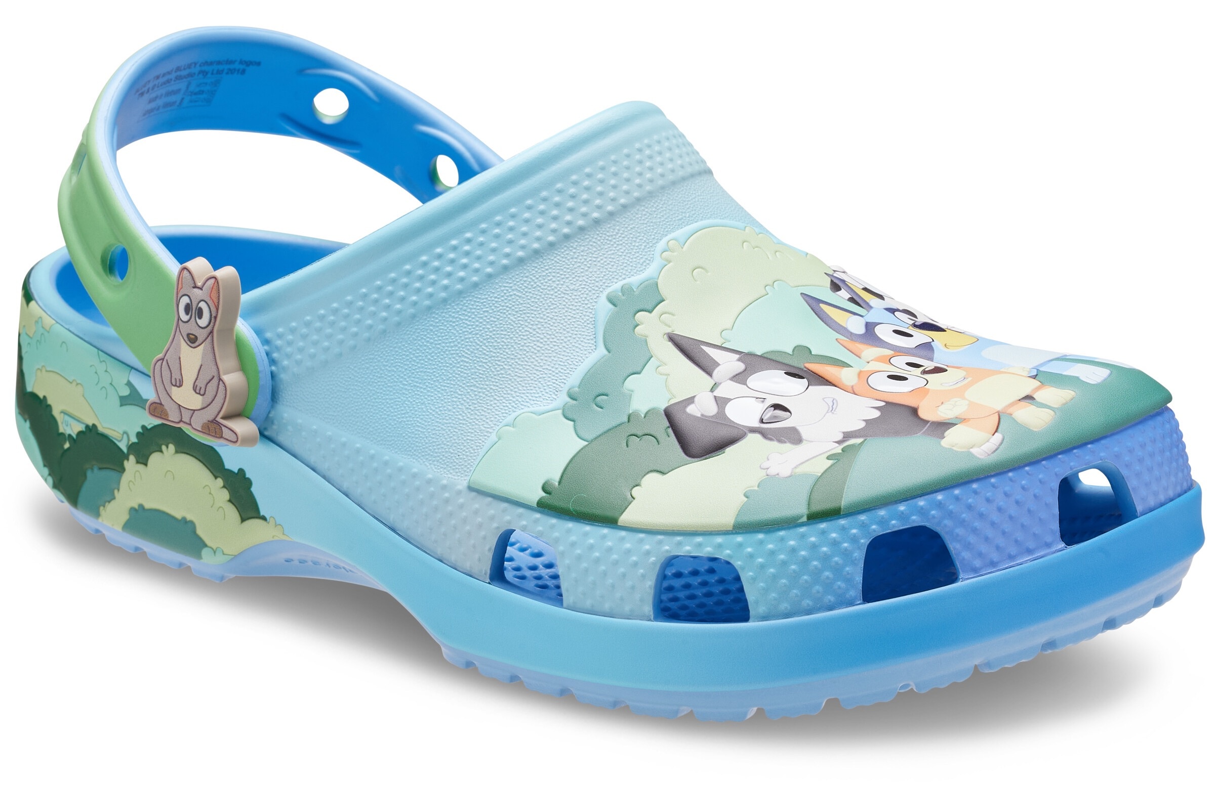 Crocs Clog »Bluey Multi Classic«  Sommerschuh, Hausschuh, Strandschuh mit süßen Tiermotiven