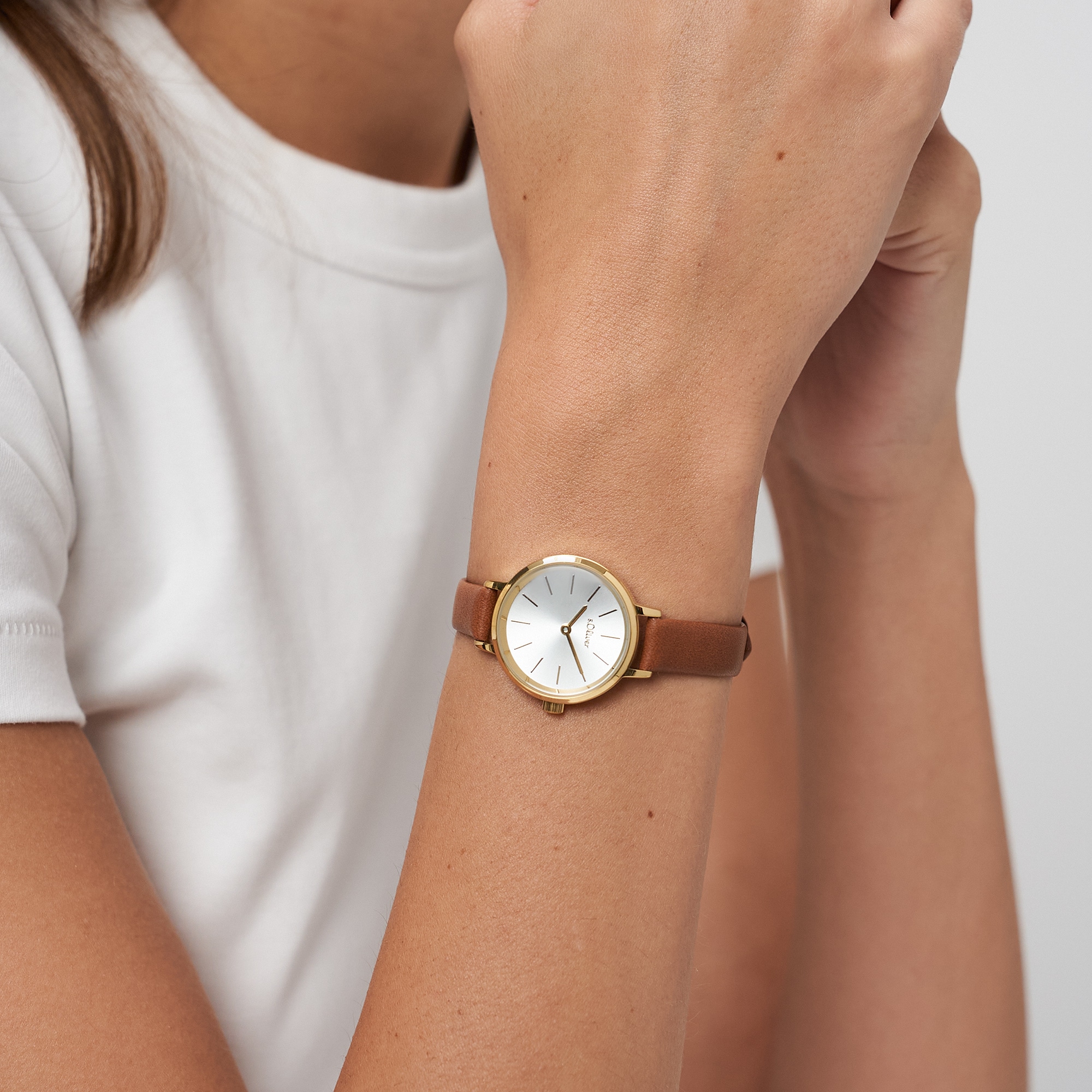 s.Oliver Quarzuhr »Petite Time« Armbanduhr, Damenuhr, analog