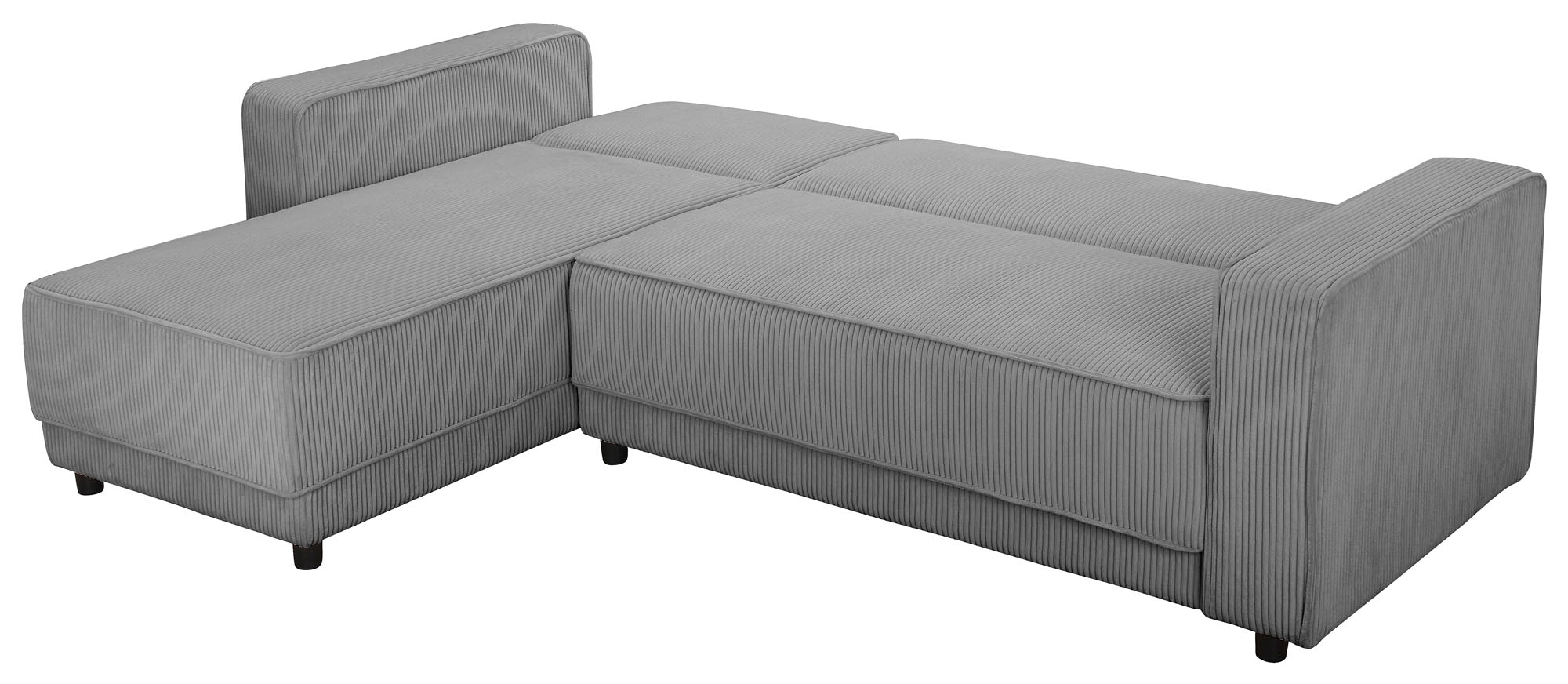 Dorel Home Ecksofa »Allie Schlafsofa 230 cm mit Relaxfunktion in der Rückenlehne«, Schlaffunktion (108/194,5cm), trendiger Cord o. pflegeleichter Velours