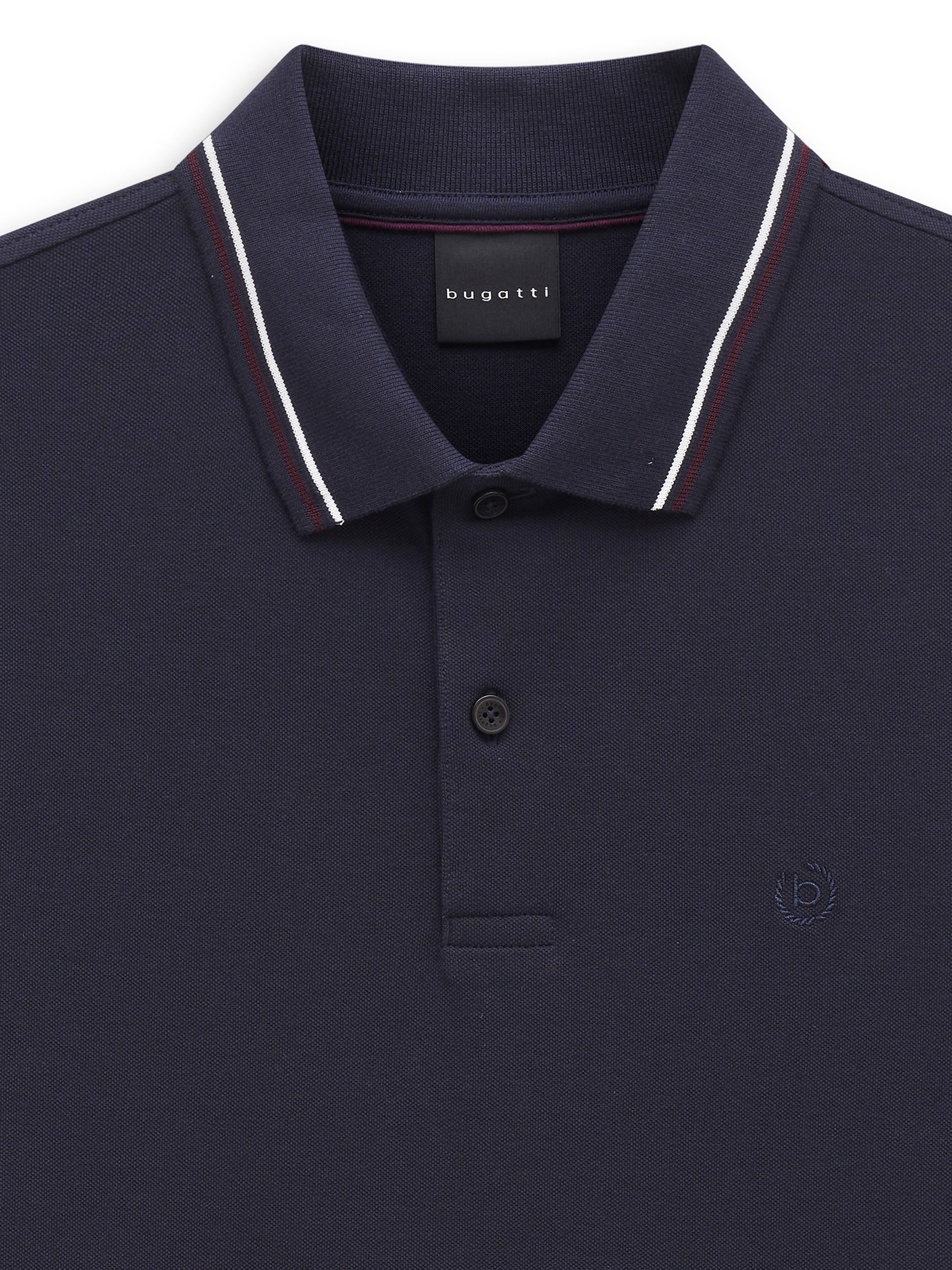 bugatti Poloshirt »Modern Fit« Modern Fit Baumwoll-Piqué Kurzarm Polokragen