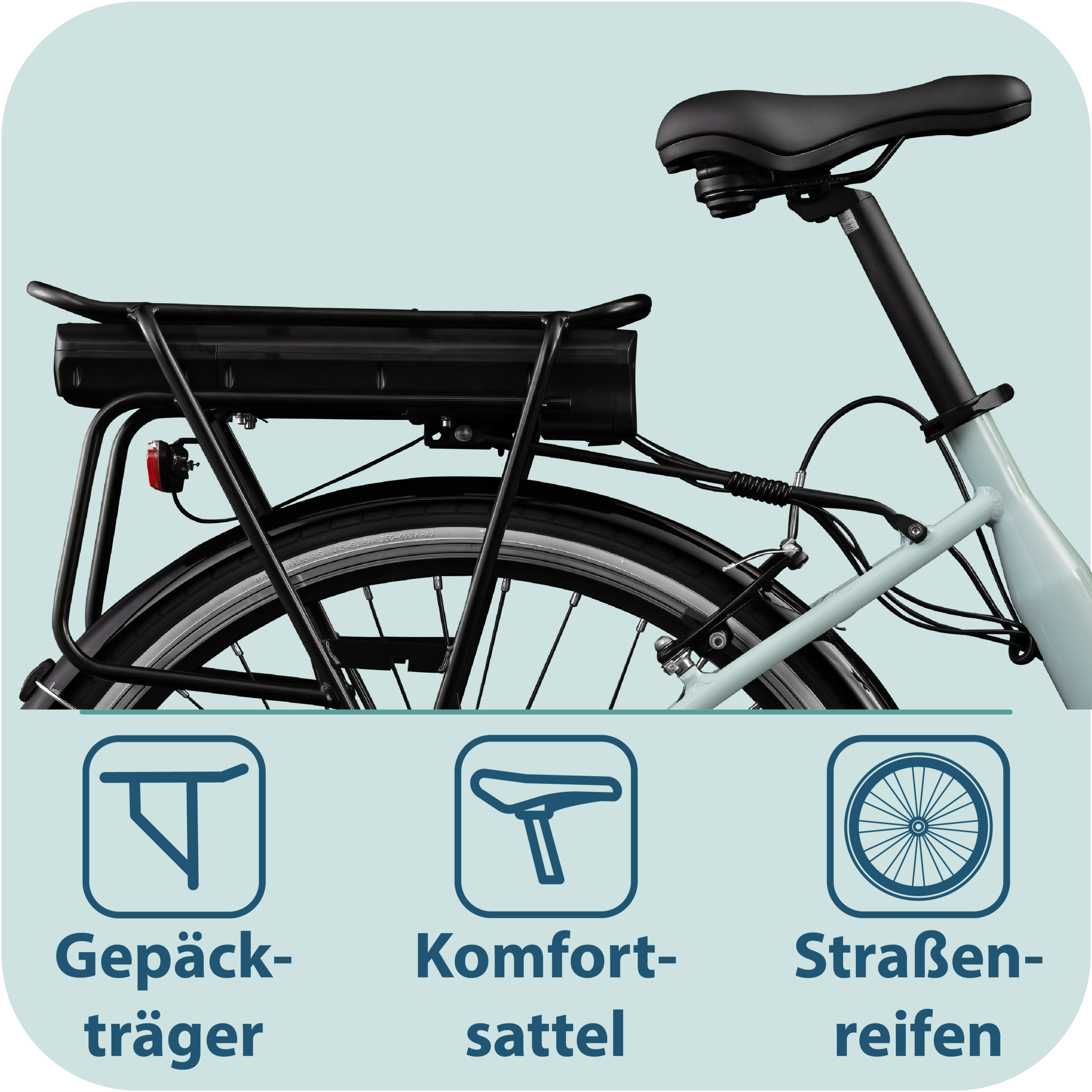 Tretwerk »Linea« 3 Gang Nabenschaltung Frontmotor 250 W