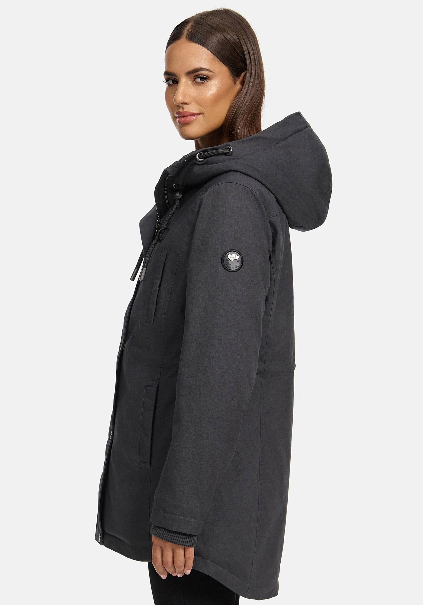 Navahoo Winterjacke »Winterfunke«, Designer Winterjacke mit Teddyfell gefüttert