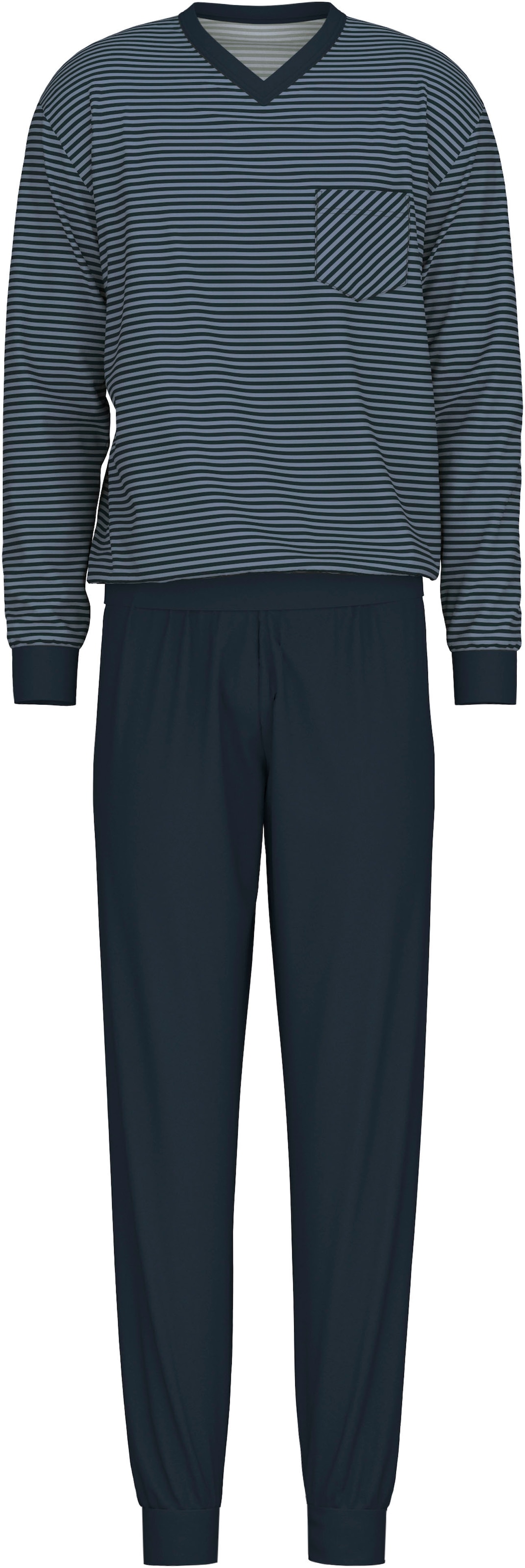 CALIDA Pyjama "Relax Streamline", (Packung, 2 tlg.), mit V-Neck und Bündche günstig online kaufen