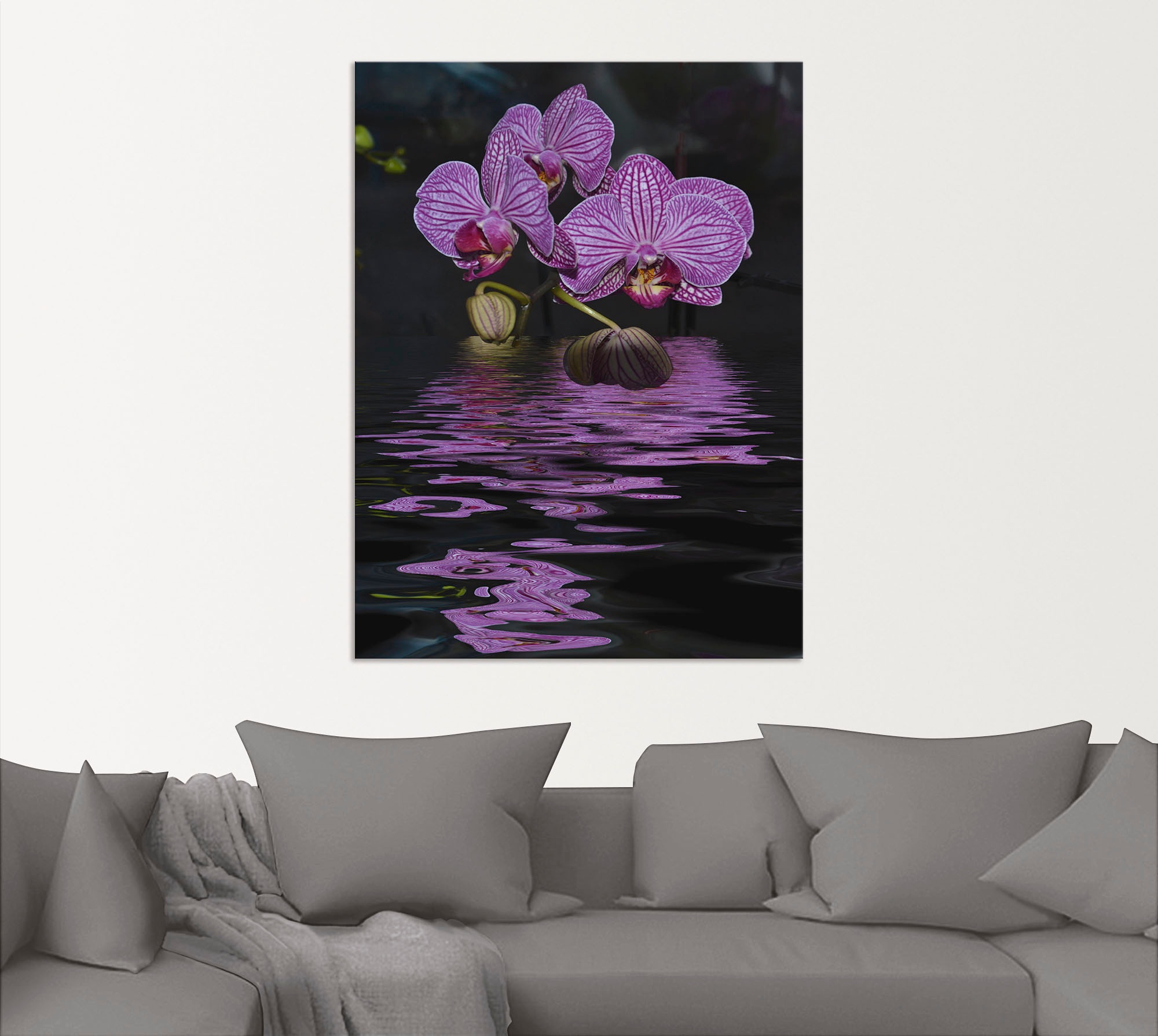 Artland Wandbild »Wasserorchidee«, Blumen, (1 St.), als Alubild, Leinwandbild, Wandaufkleber oder Poster in versch. Größen