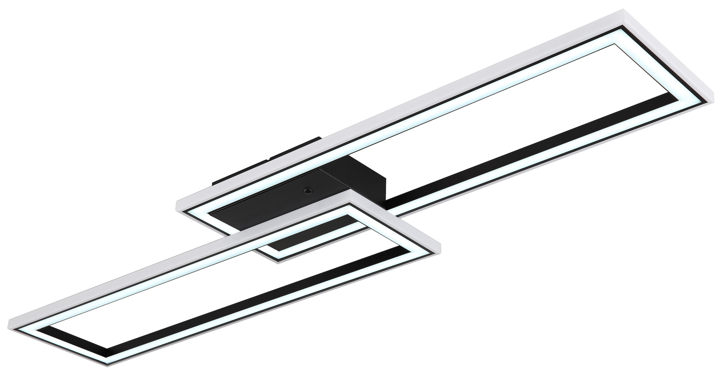 GLOBO LIGHTING LED Deckenleuchte »MIRELLA«, Leuchtmittel LED-Modul | LED fest integriert, Deckenlampe/schwarz/Regenbogeneffekt/ CCT 2700-6500K
