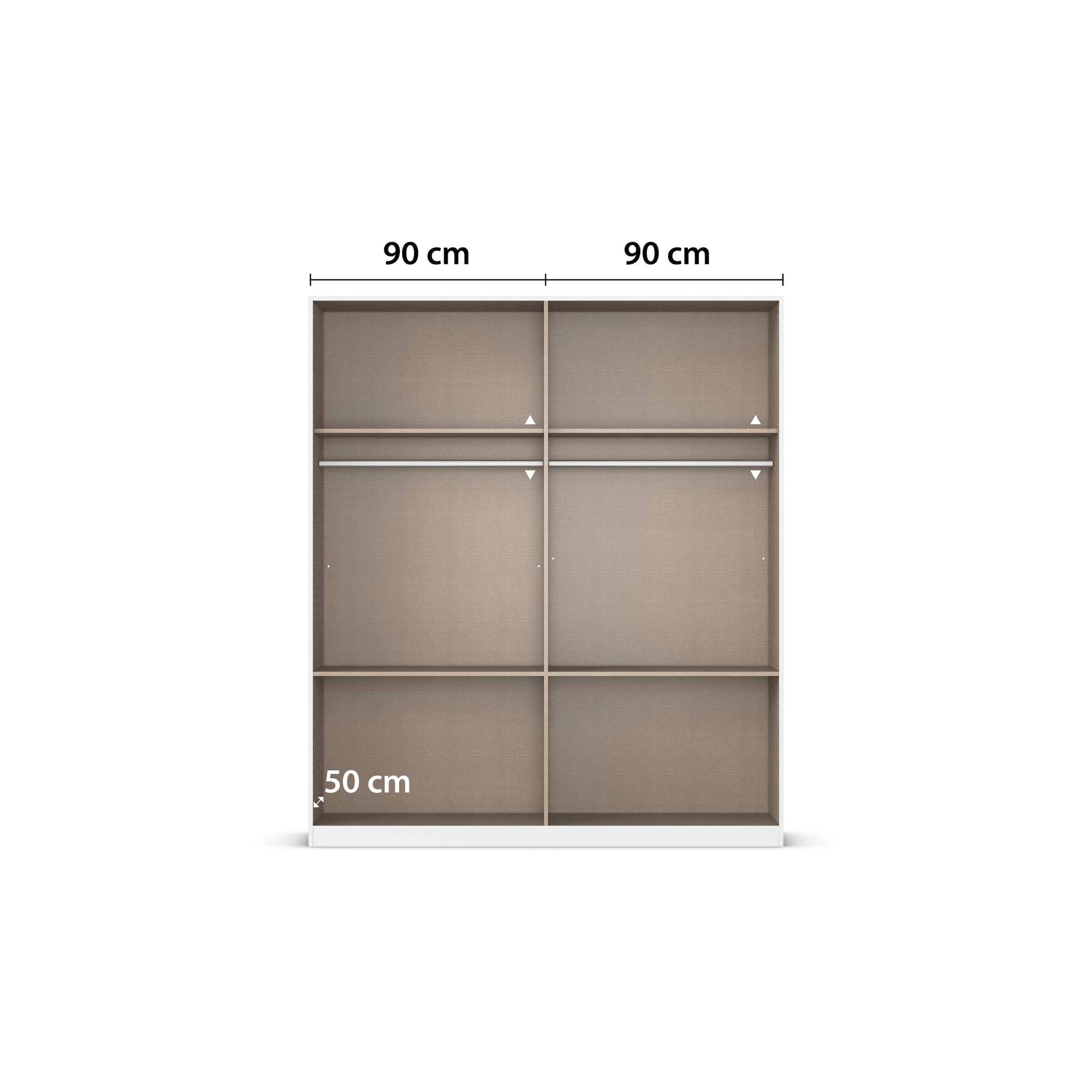 rauch Kleiderschrank »Koda«, (oberer Schubkasten mit praktischer Inneneinteilung), mit symmetrisch angeordneten Schubladen MADE IN GERMANY