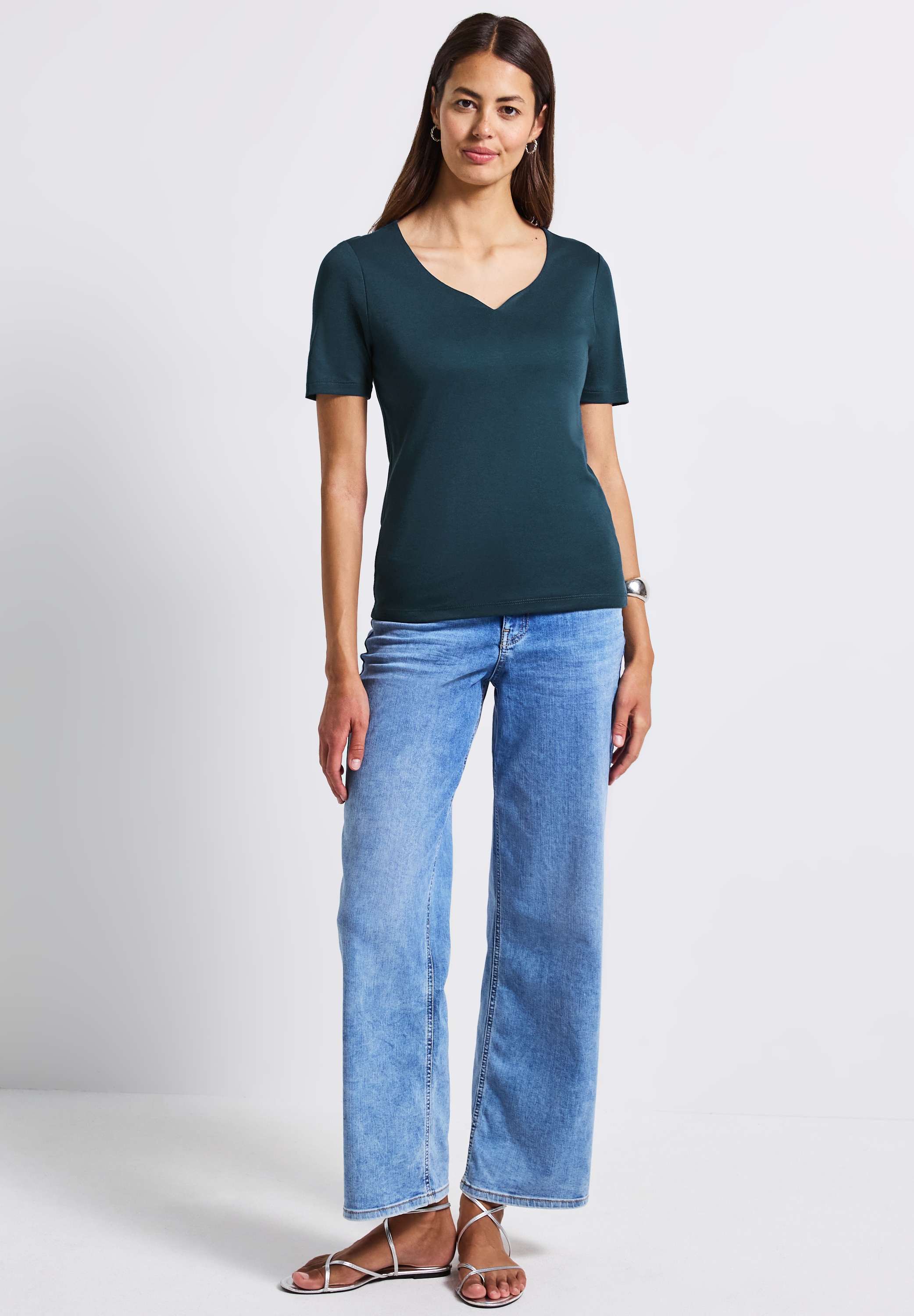 STREET ONE T-Shirt, im soften Baumwoll-Mix