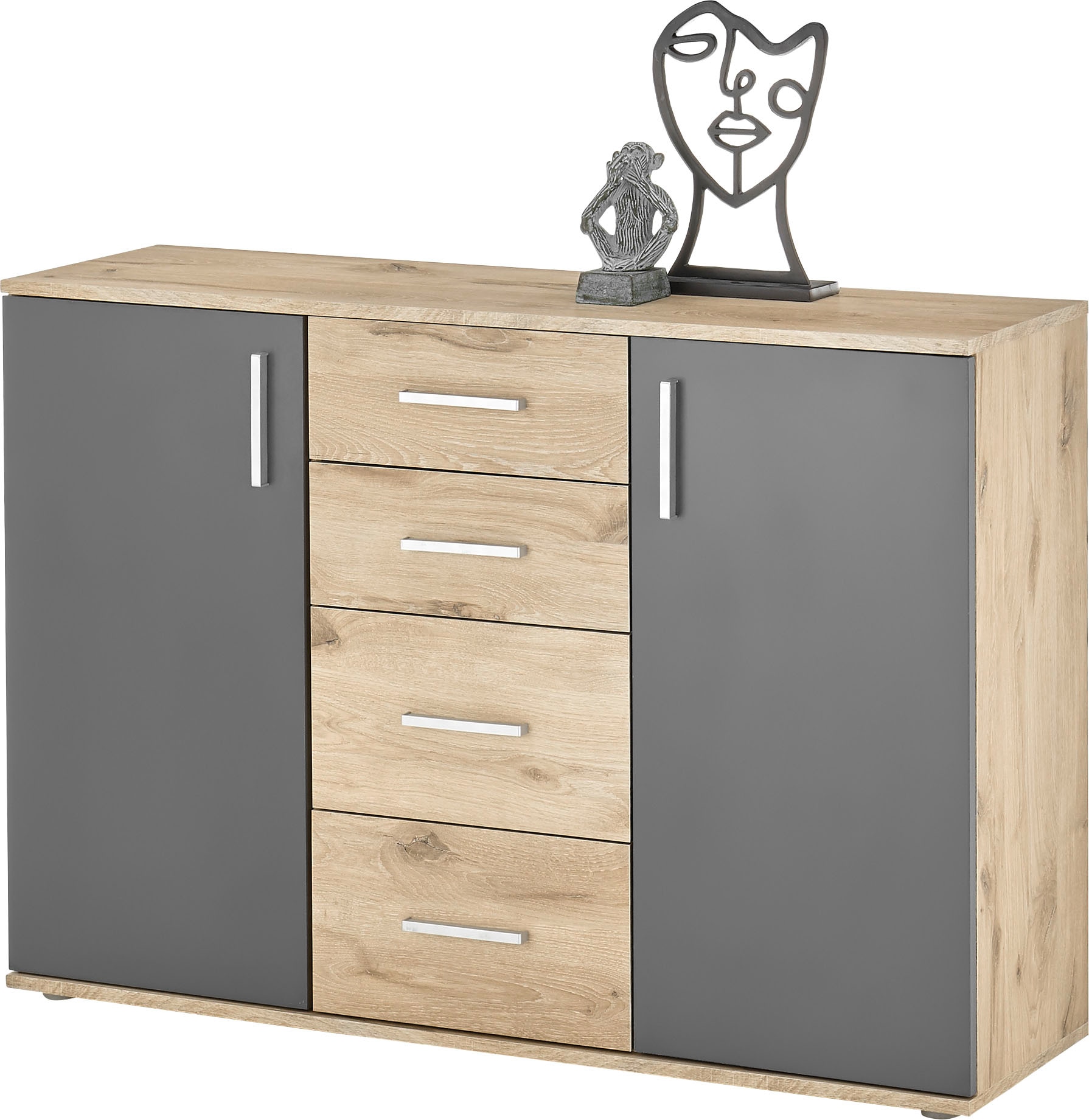 HBZ Kommode "BC-Drift-2, Sideboard Stellmaß 120x84x35 cm", (1 St.), Sideboa günstig online kaufen