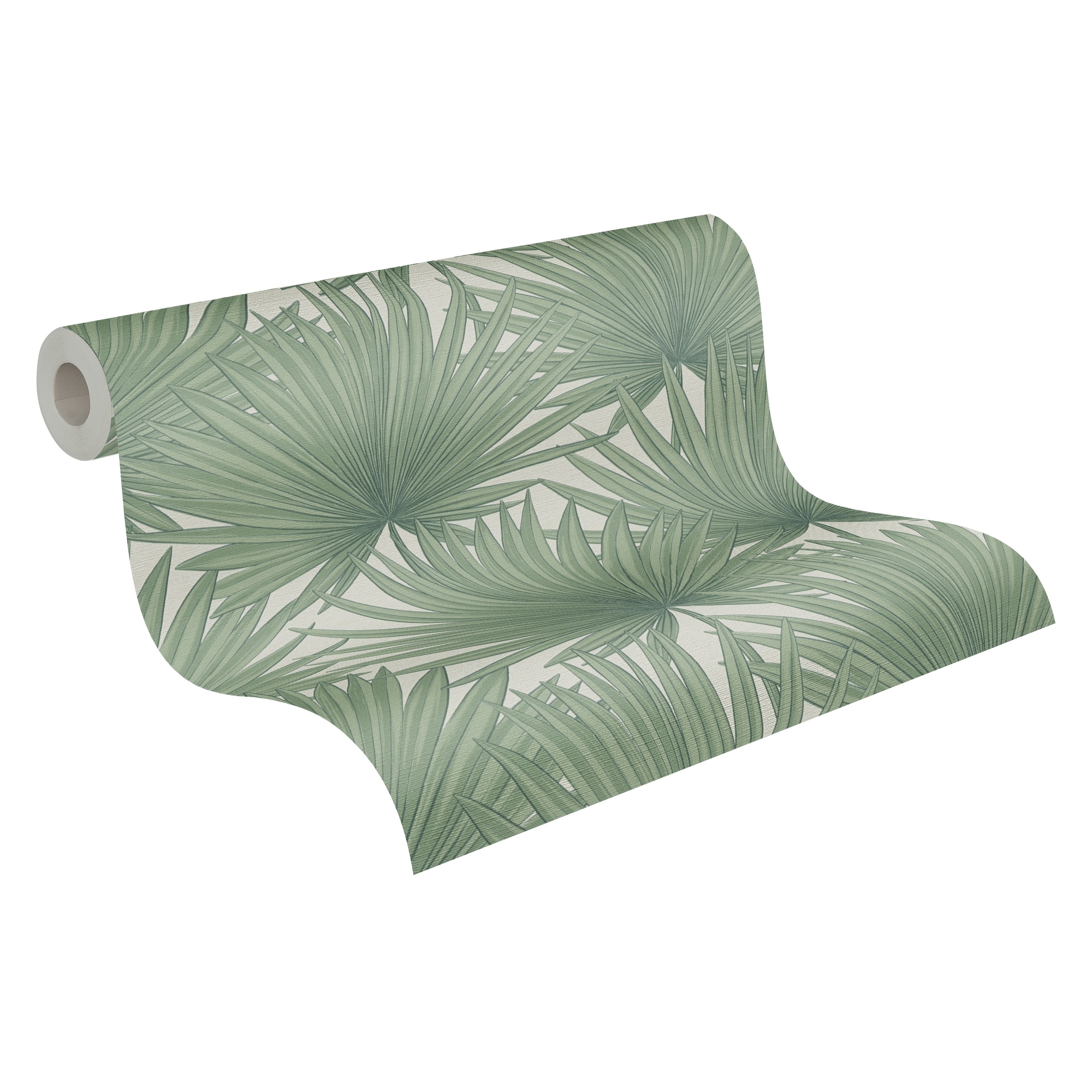 A.S. Création Vliestapete "Antigua Tapete mit Palmenblätter" gemustert matt neutral leicht strukturiert Tapete Floral Tapeten Wohnzimmer Schlafzimmer Küche modern Flur Design