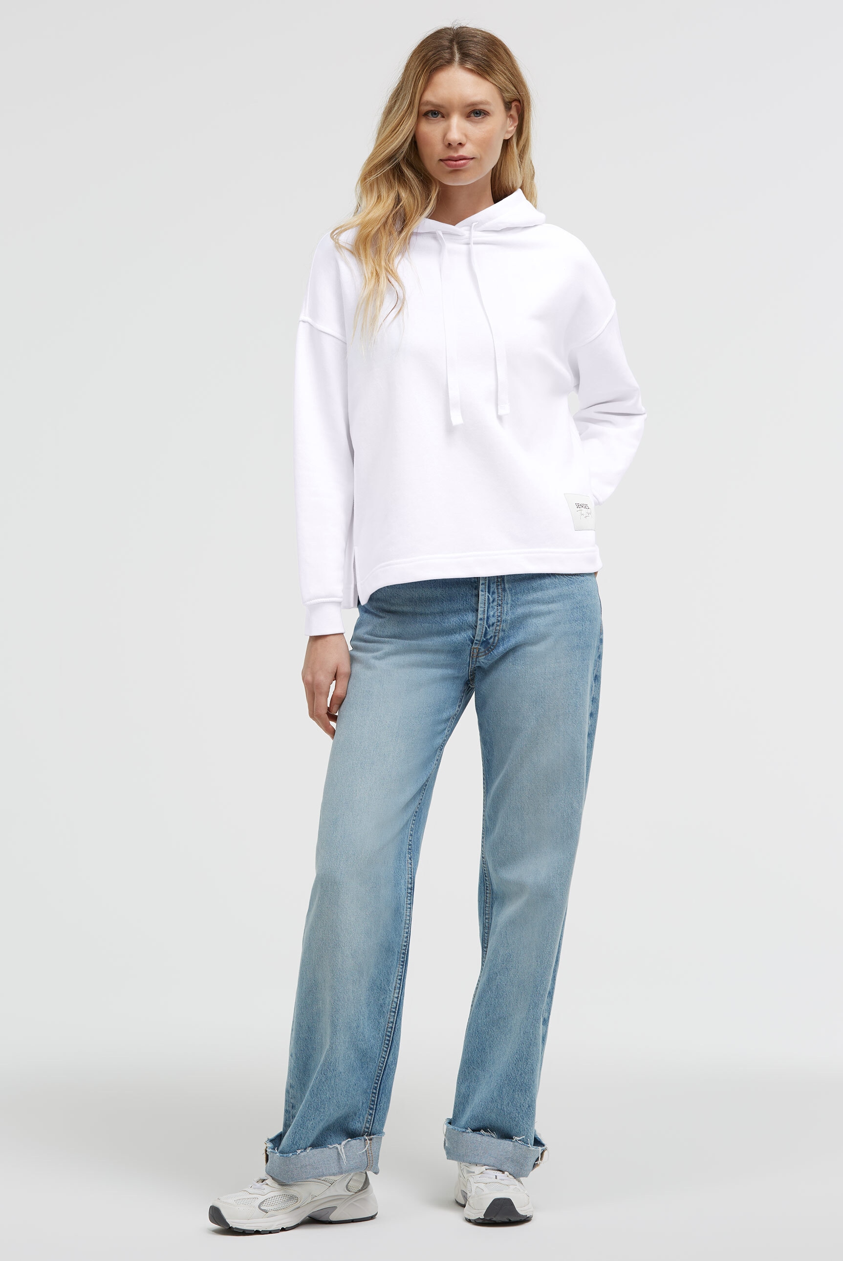 SENSES.THE LABEL Kapuzensweatshirt , mit überschnittenen Schultern
