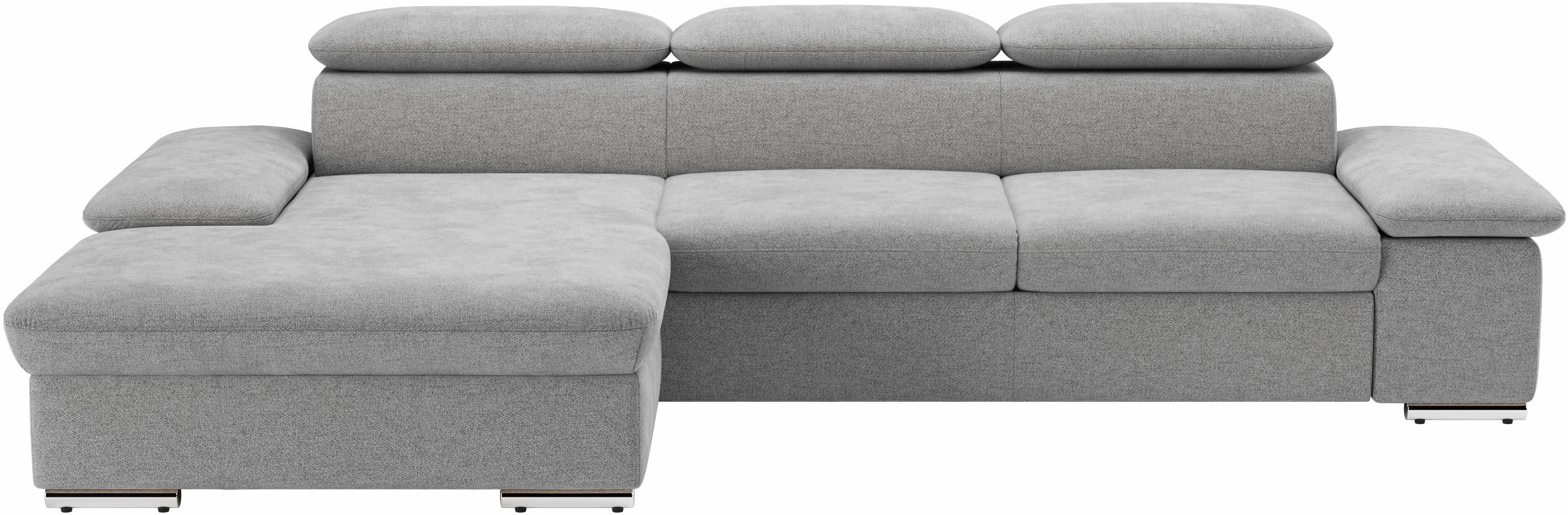 sit&more Ecksofa "Valantine L-Form, B: 286 cm" mit Arm- & Kopfteilverstellung, optional mit Schlaffunktion