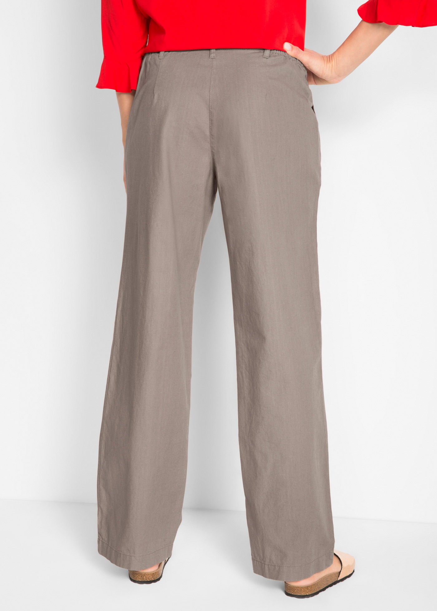 bonprix Leinenhose aus Leinen-Baumwoll-Mix, Loose Fit, komfortable Leibhöhe günstig online kaufen