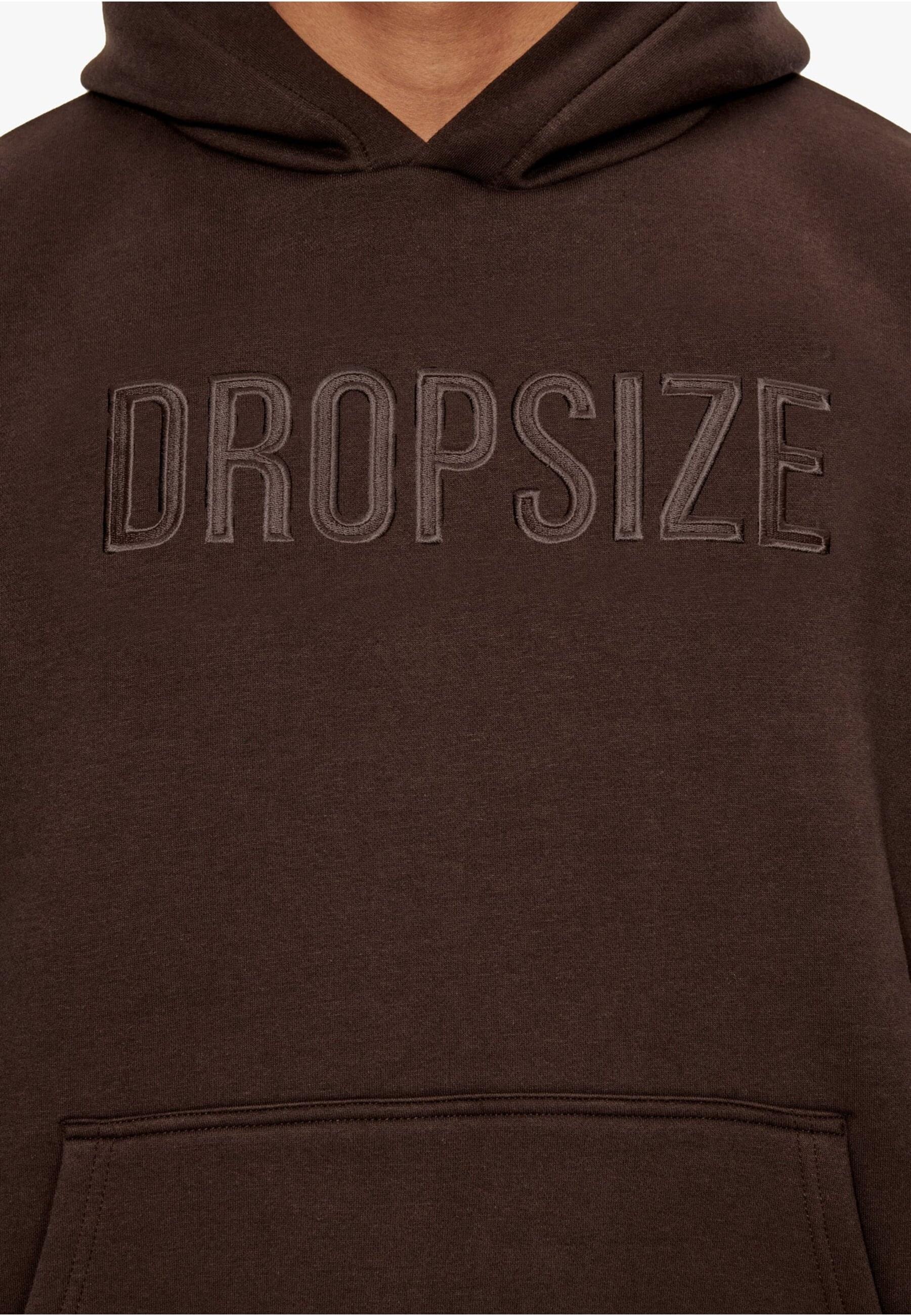 Dropsize Kapuzensweatshirt »Dropsize Herren Heavy Oversize Flat Front Embo Hoodie«, (1 tlg.)