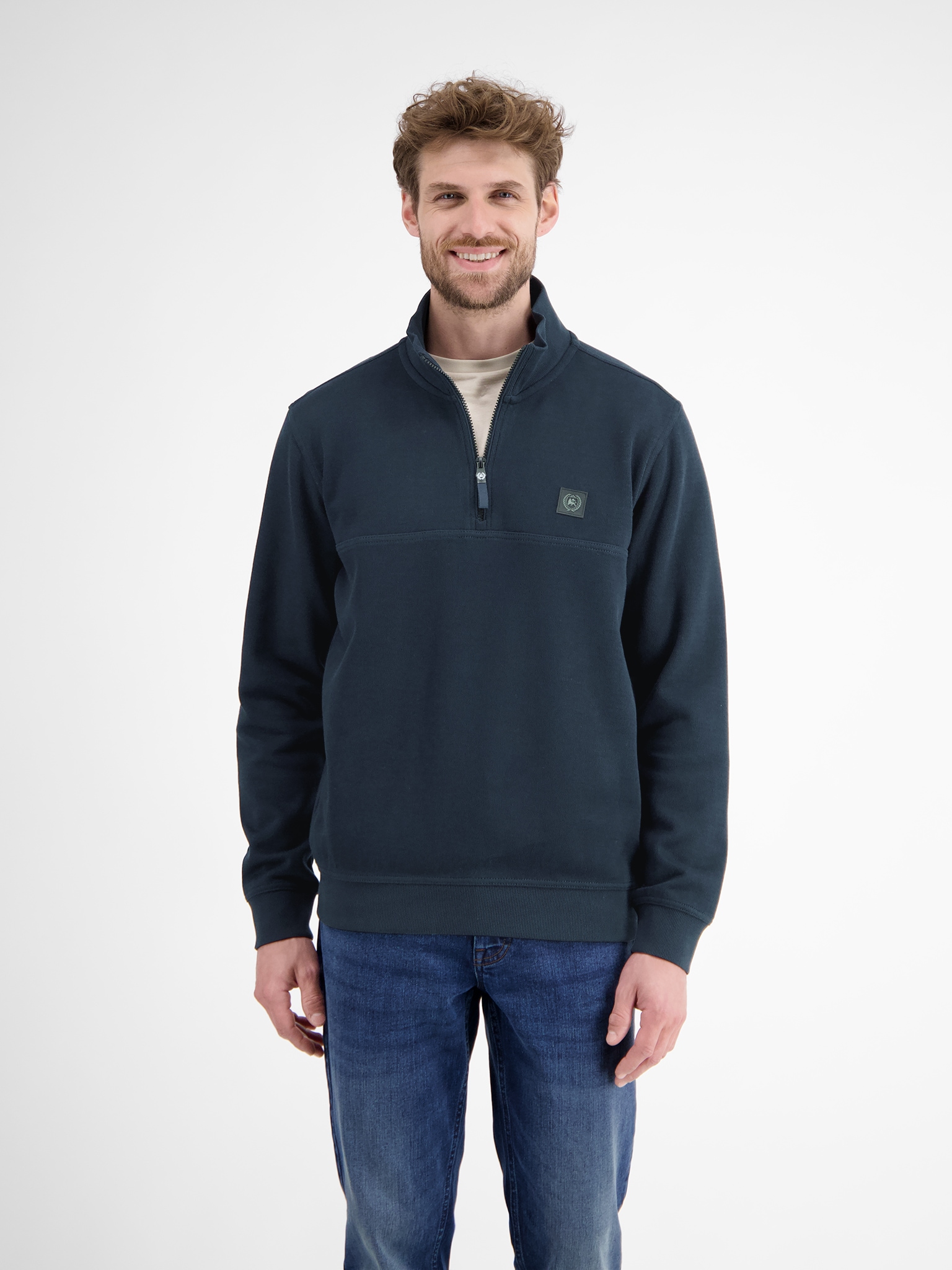 LERROS Sweater mit Troyer-Reißverschluss günstig online kaufen