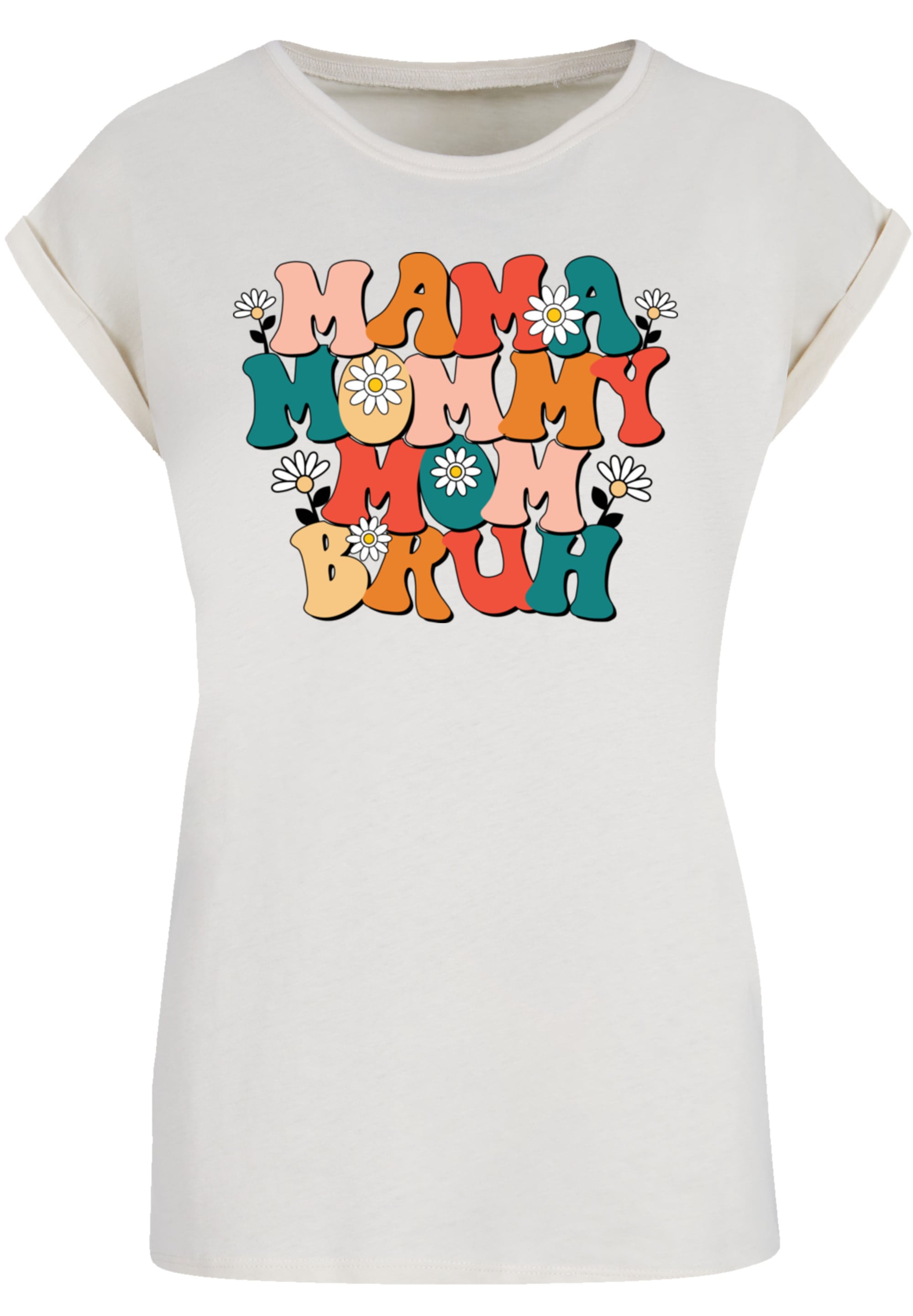 F4NT4STIC T-Shirt »Mothers Day Floral Accent Mom«, Premium Qualität