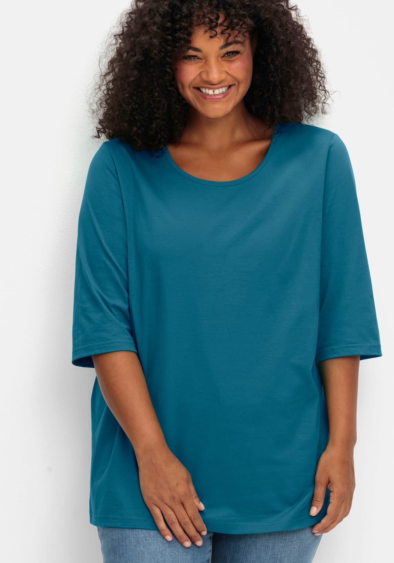 Sheego 3/4-Arm-Shirt »3/4-Arm-Shirt« 1 Stk.