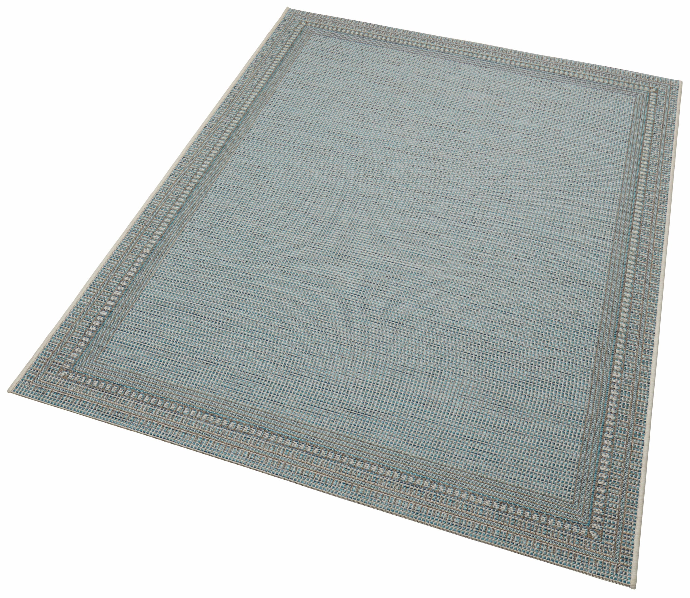 freundin Home Collection Teppich »Ocean«, rechteckig, 4 mm Höhe, In-und Outdoor geeignet, Strapazierfähig und pflegeleicht, Flachgewebe