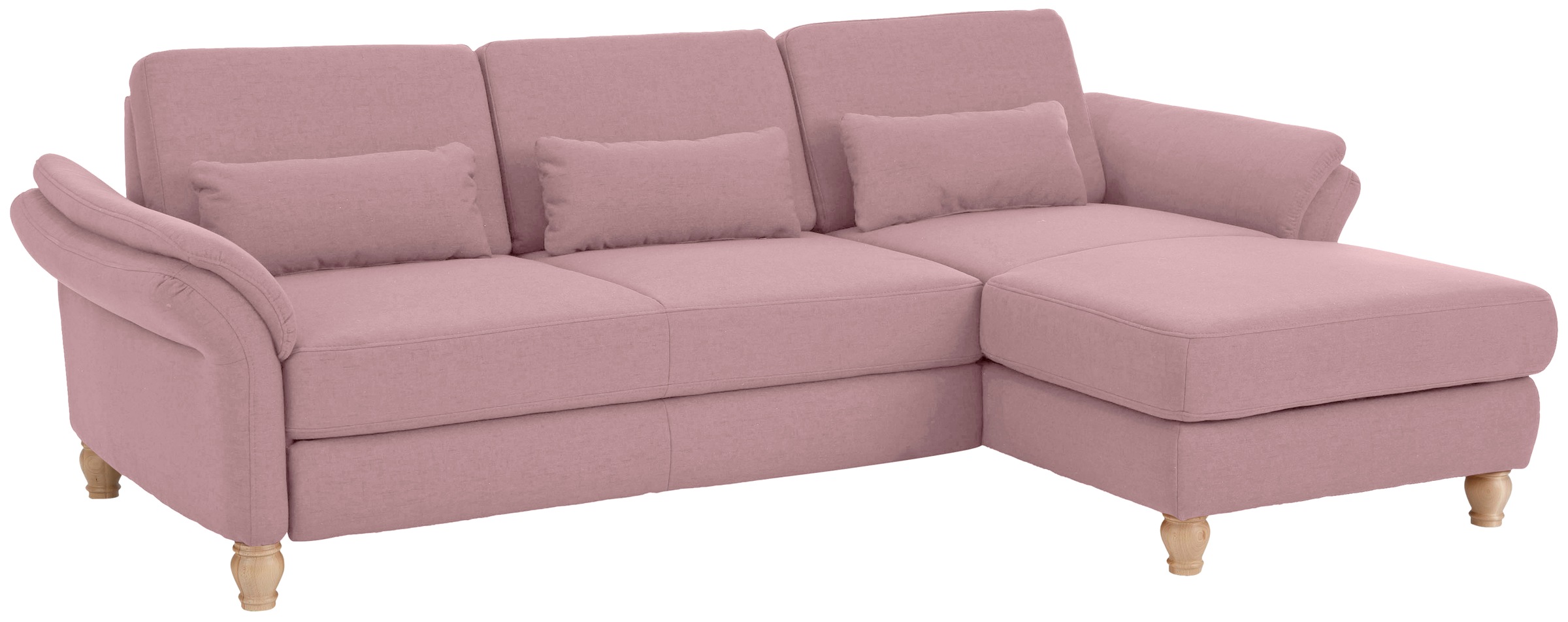 Home affaire Ecksofa »Palace L-Form«, incl. Sitztiefenverstellung, wahlweise mit Bettfunktion und Stauraum