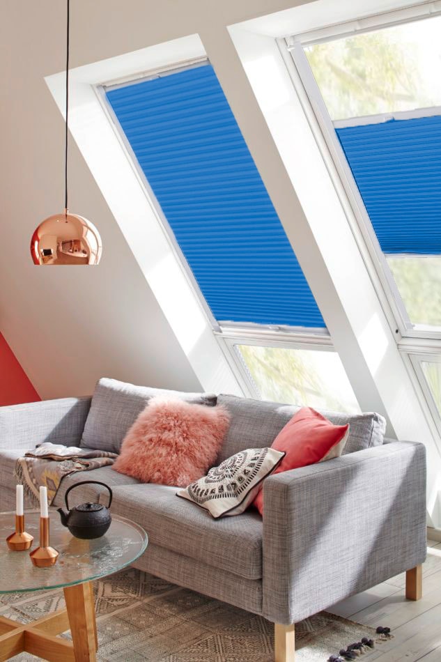 sunlines Dachfensterplissee "StartUp Style Honeycomb TL", Lichtschutz, verspannt, mit Führungsschienen