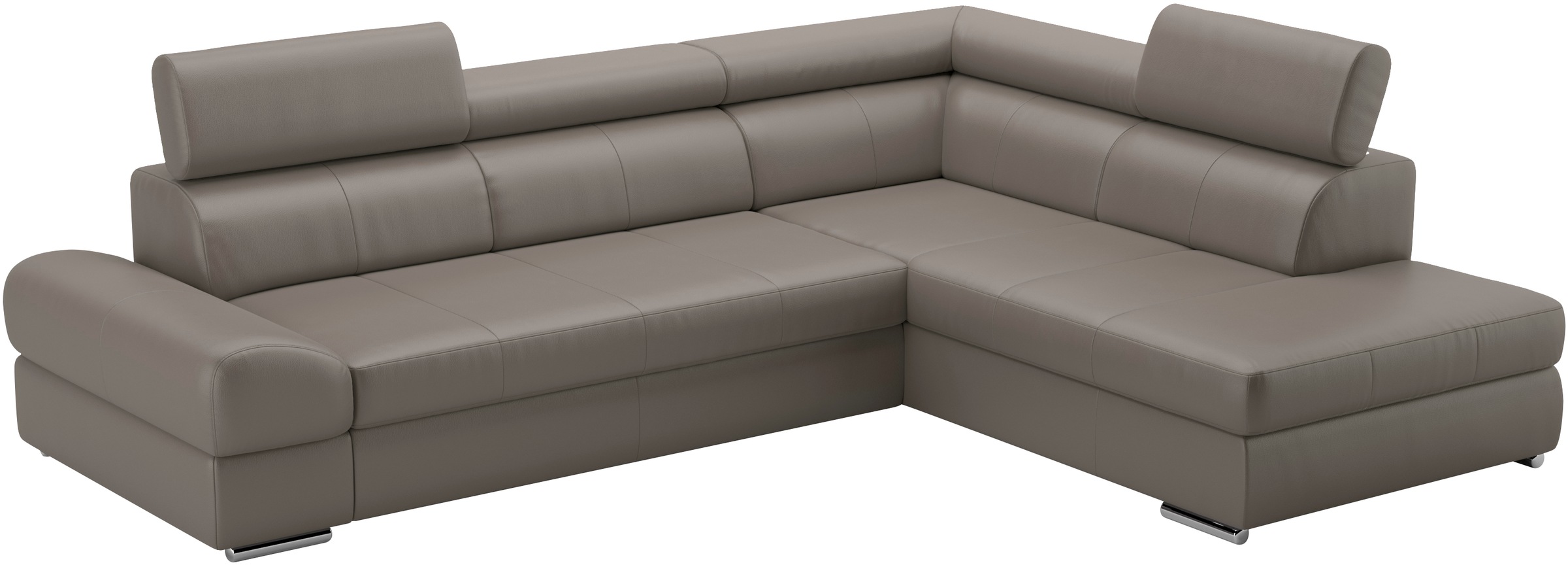 sit&more Ecksofa »Broadway L-Form«, mit verstellbaren Kopfteilen, wahlweise mit Bettfunktion