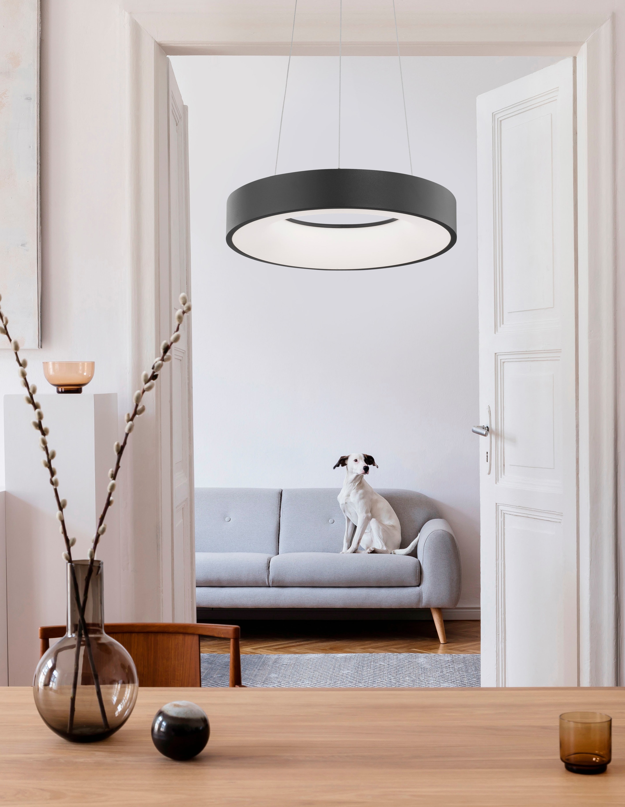 Nova Luce LED-Hängeleuchte »RANDO THIN« LED-Modul 1 Stk. Warmweiß