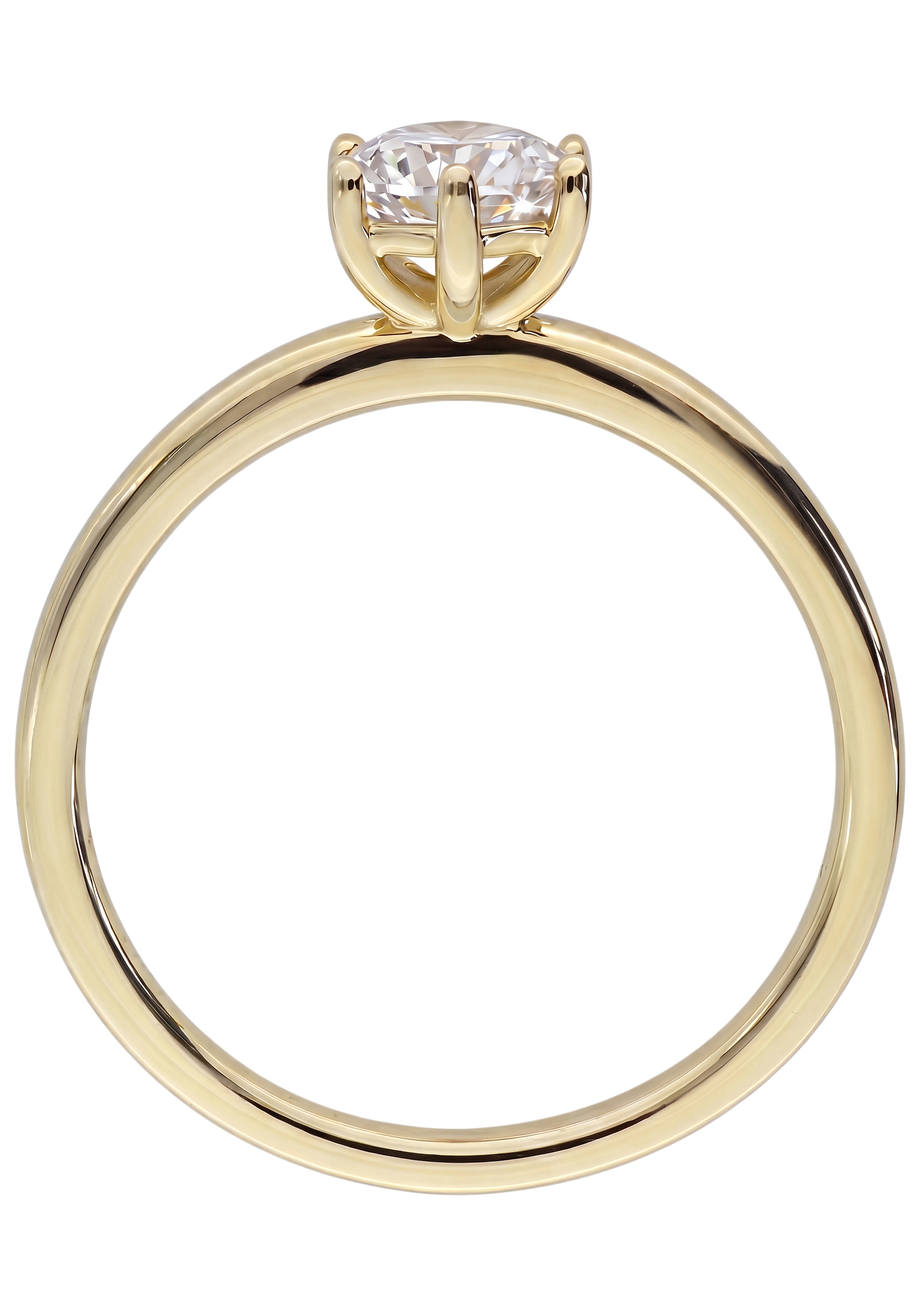 JOBO Solitärring »Goldring Diamantring Solitär« 8 Karat 333 Gold mit Lab-Grown-Diamant 0,50 ct