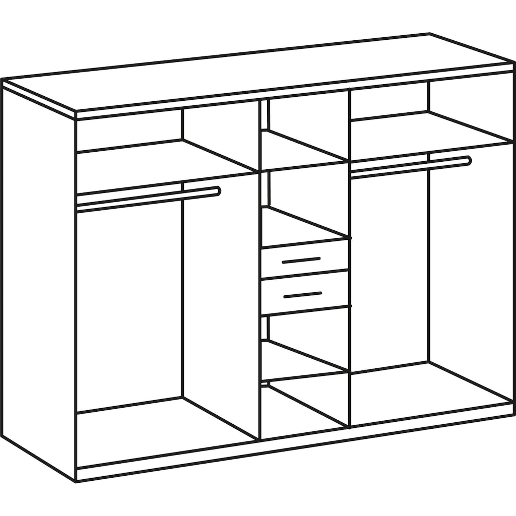 Wimex Kleiderschrank Diver, mit 2 Spiegeltüren , 2 Schubkästen mittig