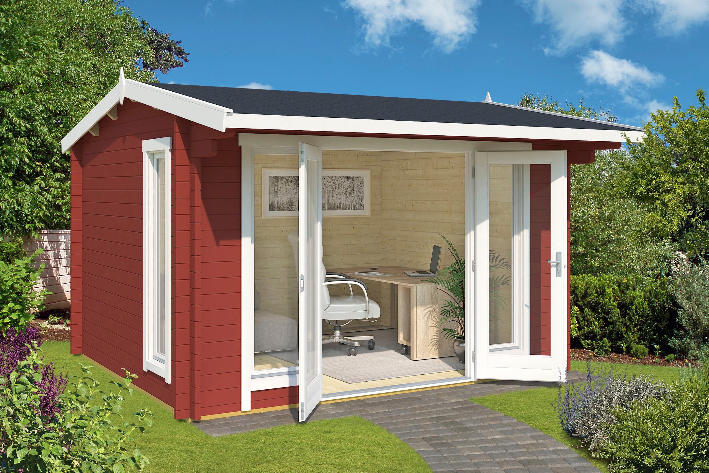 LASITA MAJA Gartenhaus »JUBILEE«, (Set, inkl. Fussbodenbretter zum verlegen)