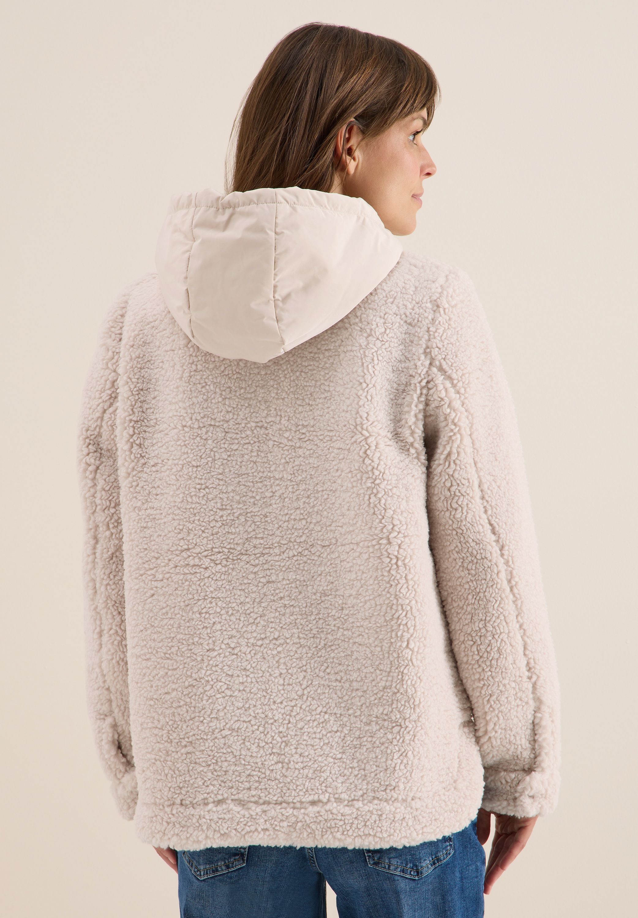Cecil Fellimitatjacke ohne Kapuze mit Kapuze mit Tunnelzugband günstig online kaufen