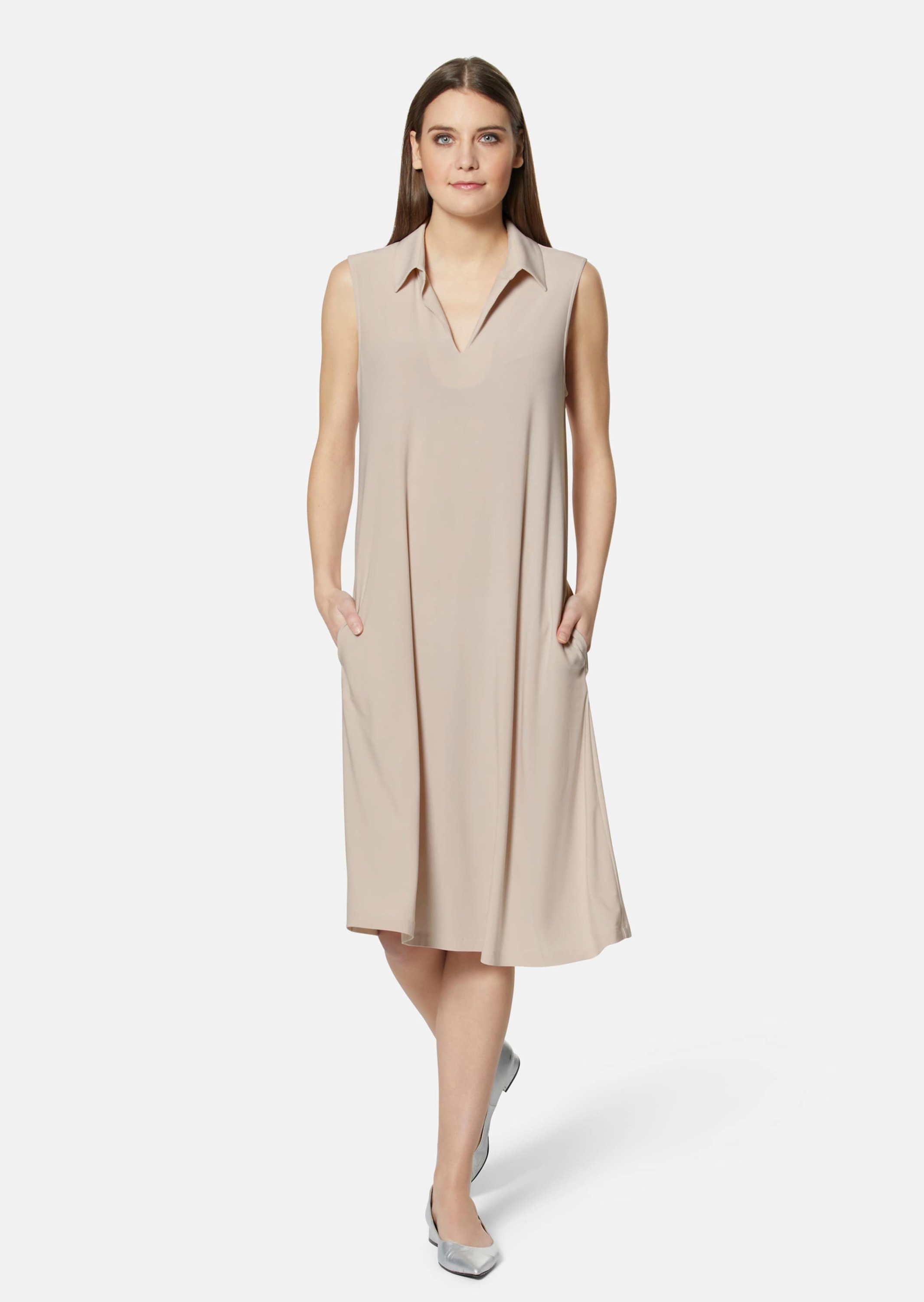 Thumbnail - MADELEINE Sommerkleid "Kleid Ärmelloses Kleid mit Hemdkragen"