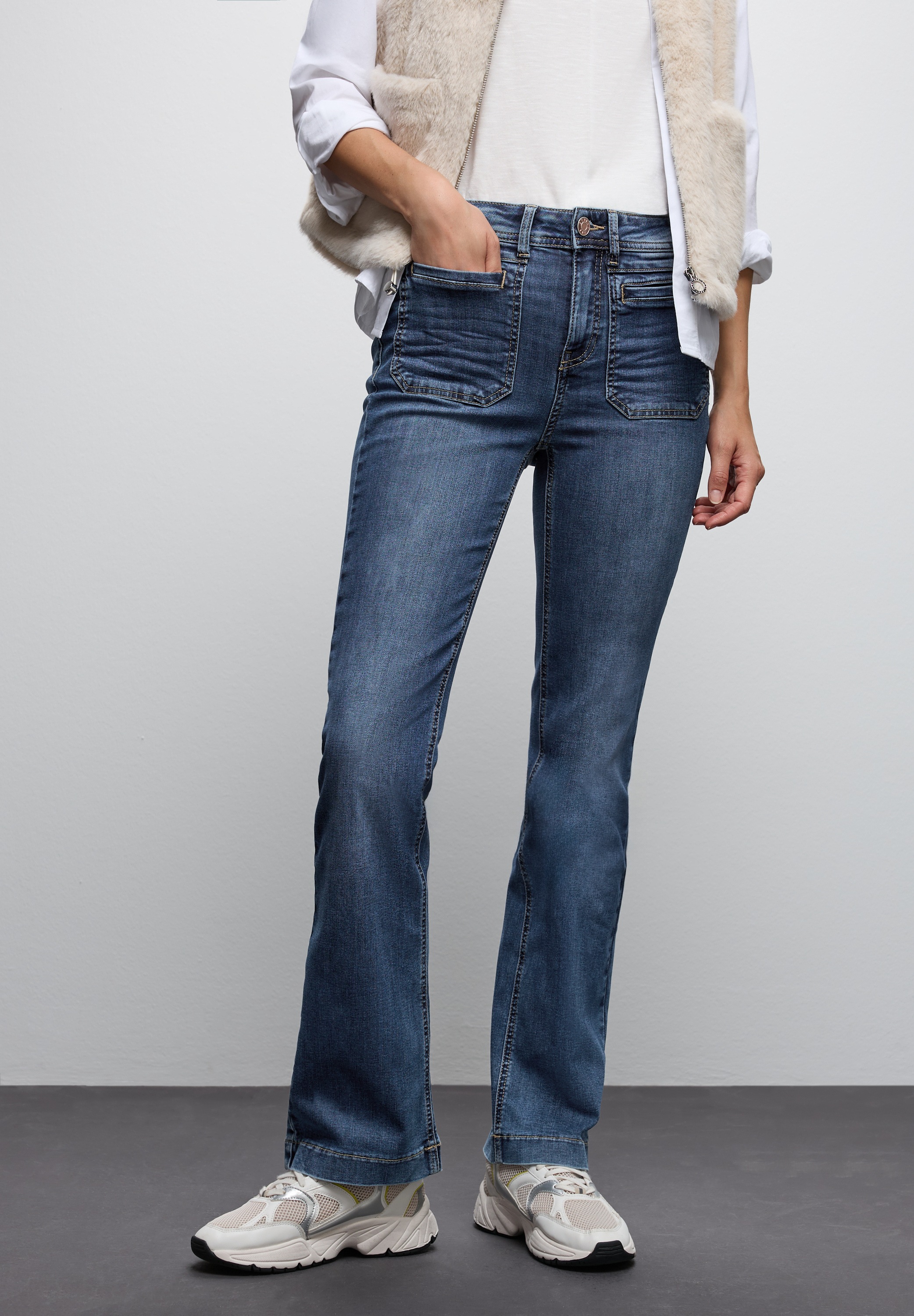 Thumbnail - STREET ONE Slim-fit-Jeans High Waist