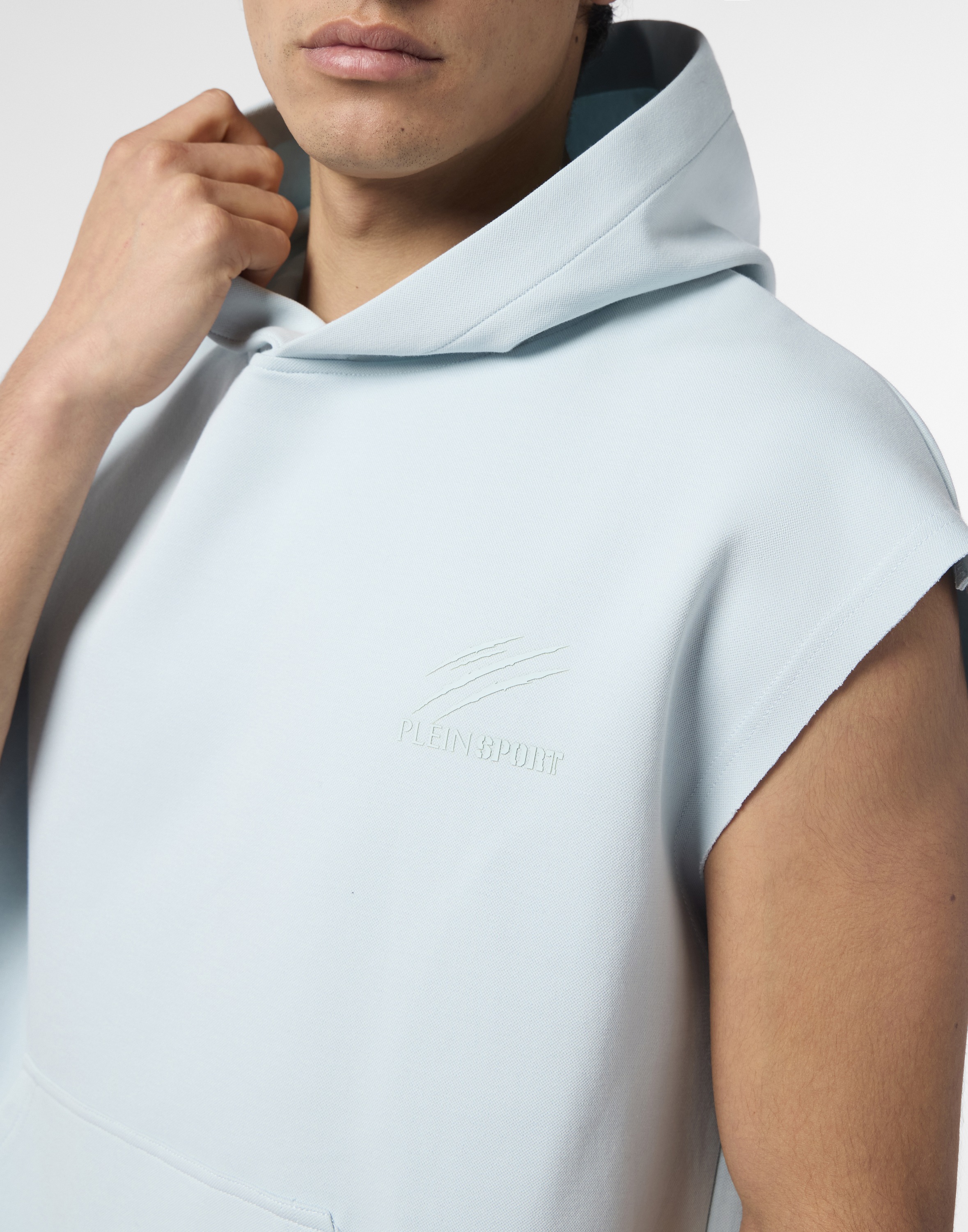 PLEIN SPORT Kurzweste »Pique Hoodie Vest Icon«