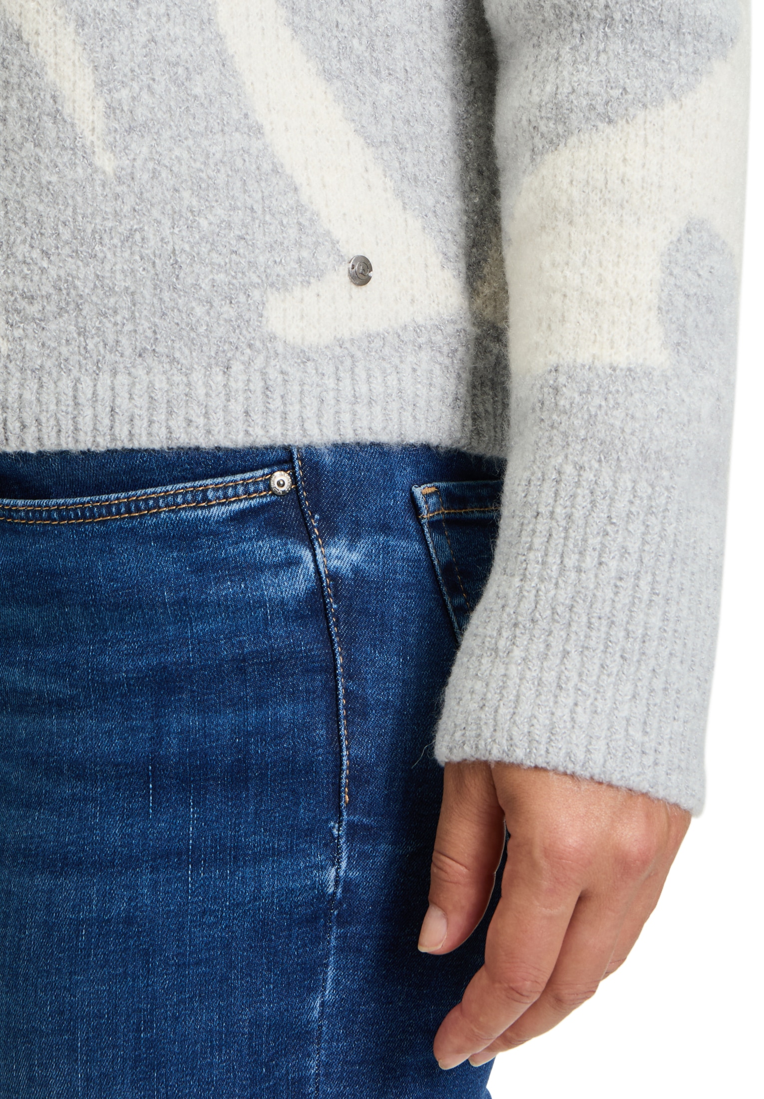 Betty&Co Strickpullover »Betty & Co Damen Strickpullover mit Jacquard«, (1 tlg.), Jacquard