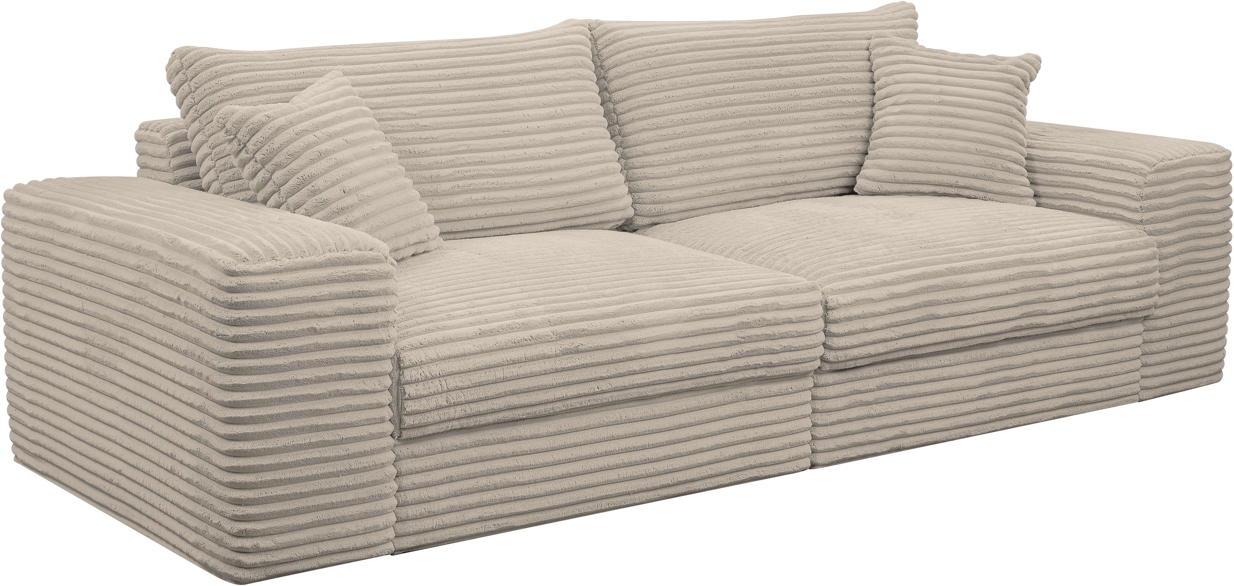 WERK2 Big-Sofa »Rozzana mit viel Platz und aktuellen Bezugsvarianten«, mit losen Rückenkissen