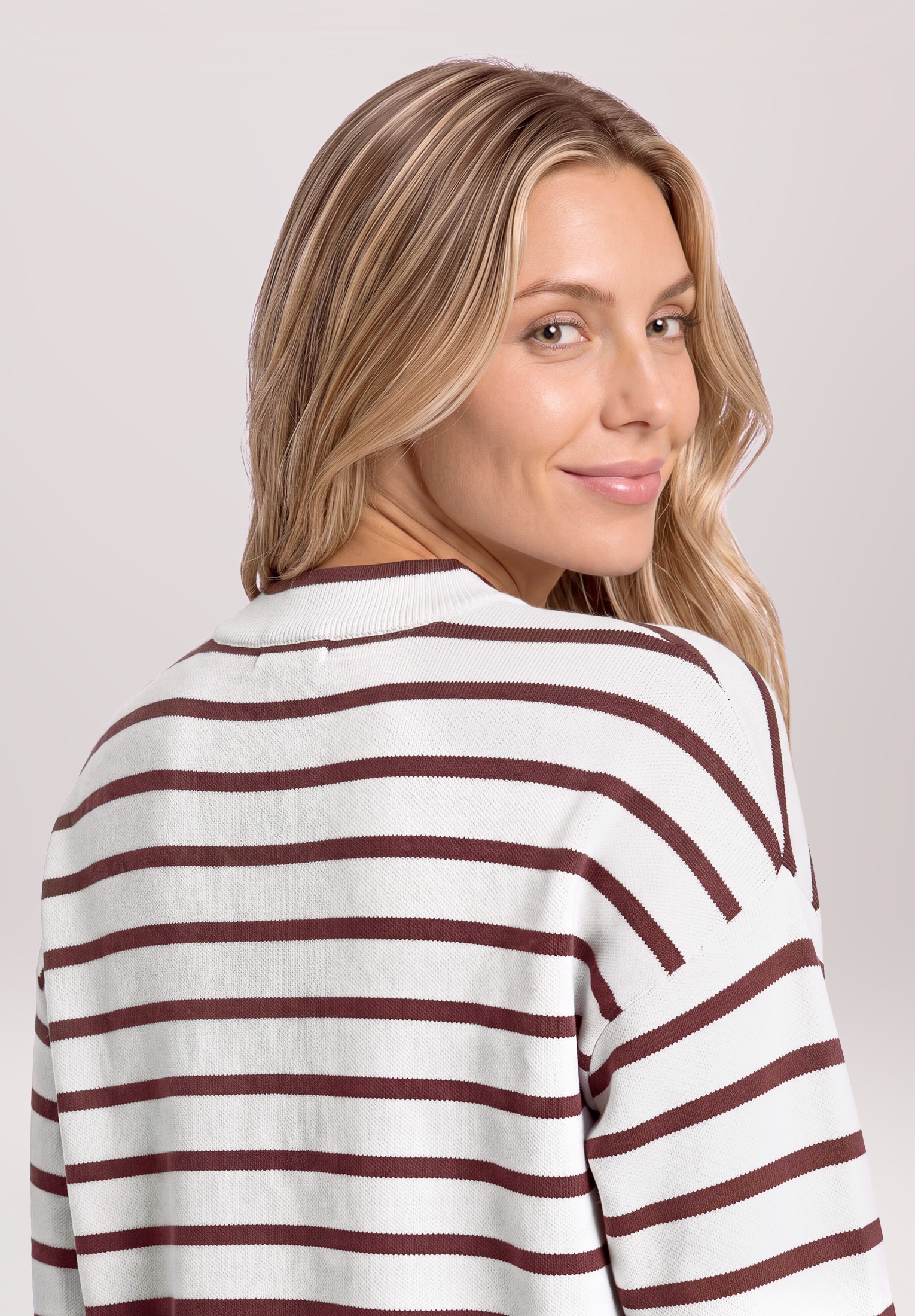 Betty&Co Strickpullover »Damen mit Streifen« 1