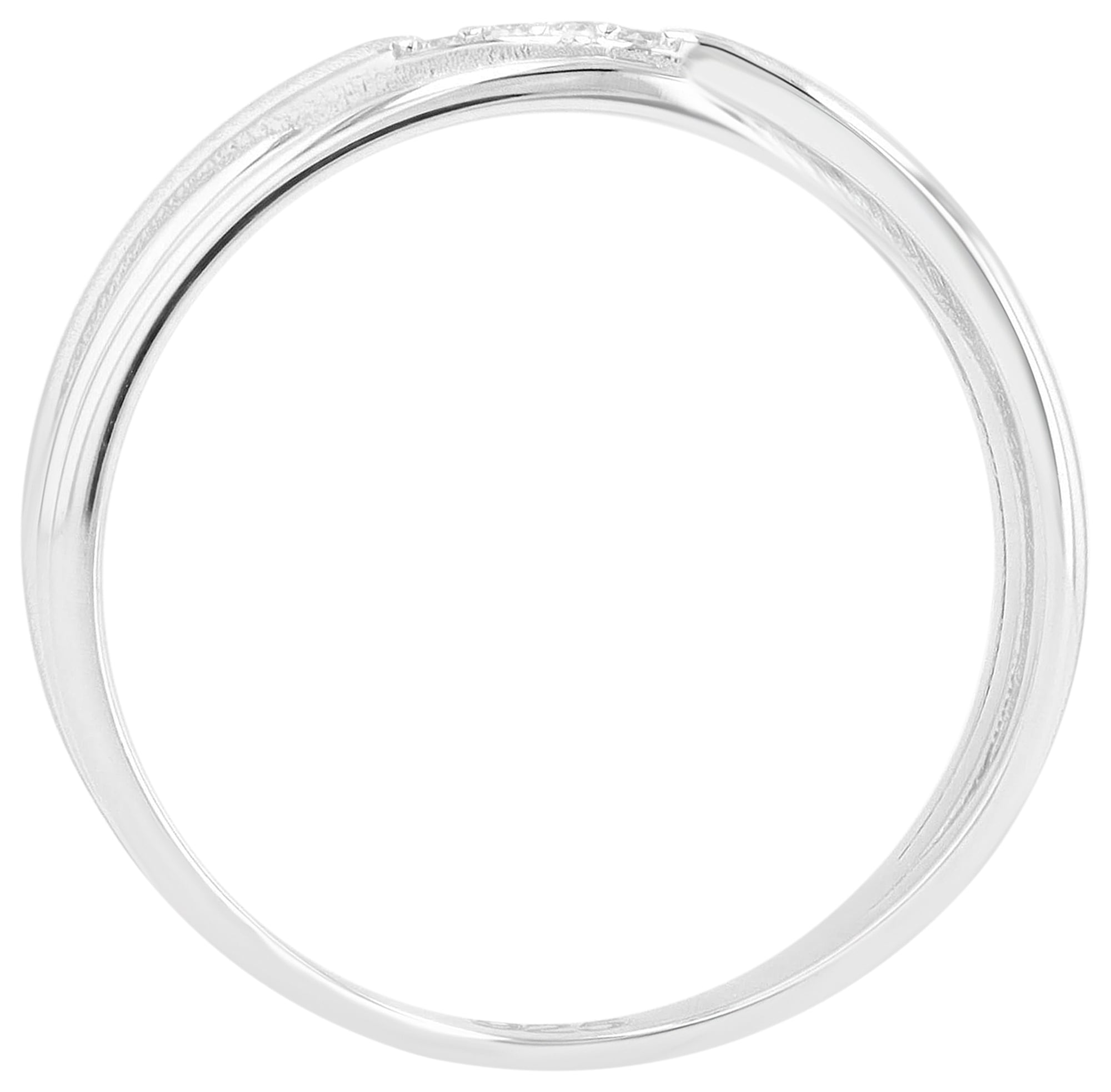 Fingerring ADELIA´S "Damen Ring aus 925 Silber mit Zirkonia" Gr. 52, silber, Fingerringe, Damen, 52, Silber 925 (Sterlingsilber), Fingerring