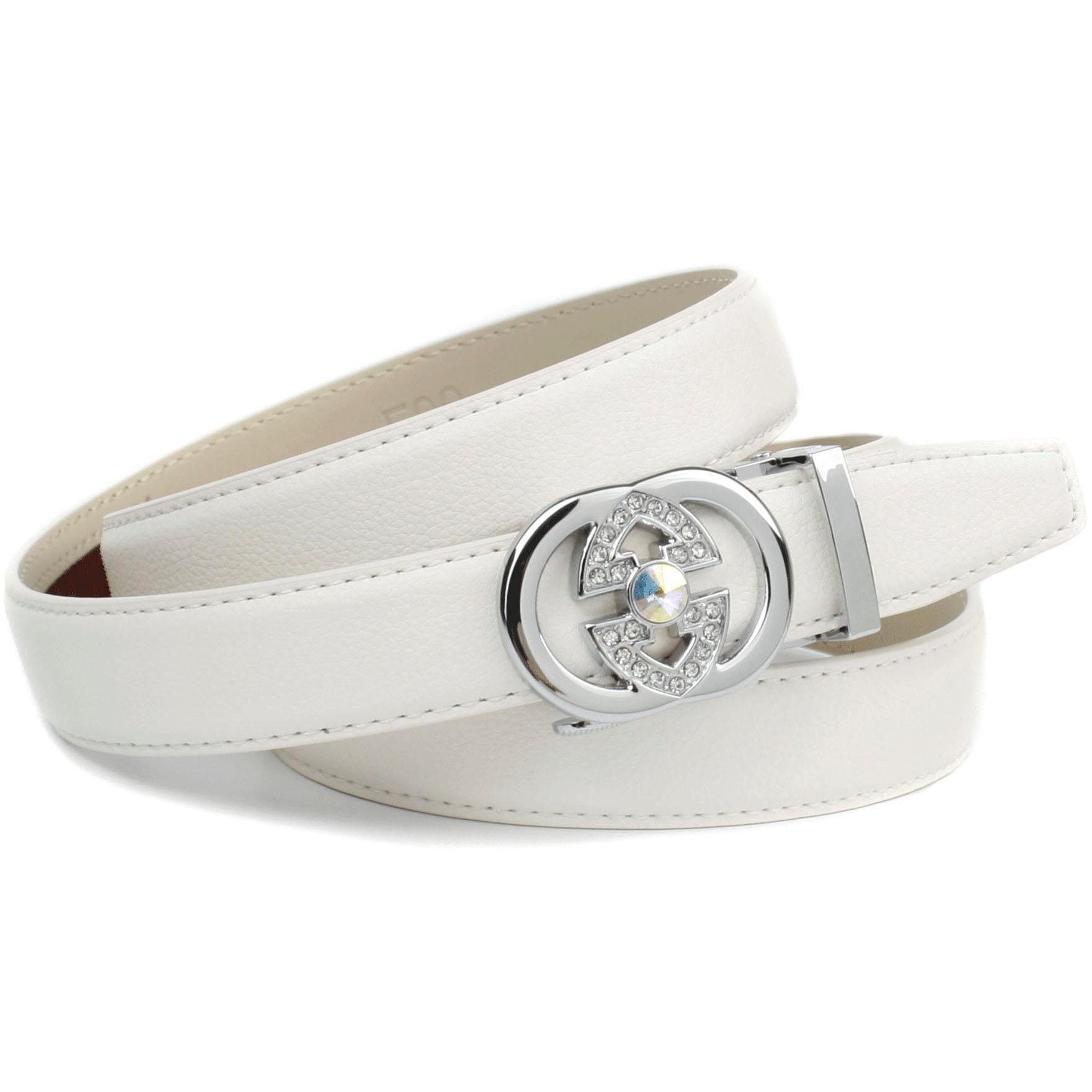 Anthoni Crown Ledergürtel, in weiß mit aufwendiger Schmuck-Schließe online  bestellen | BAUR