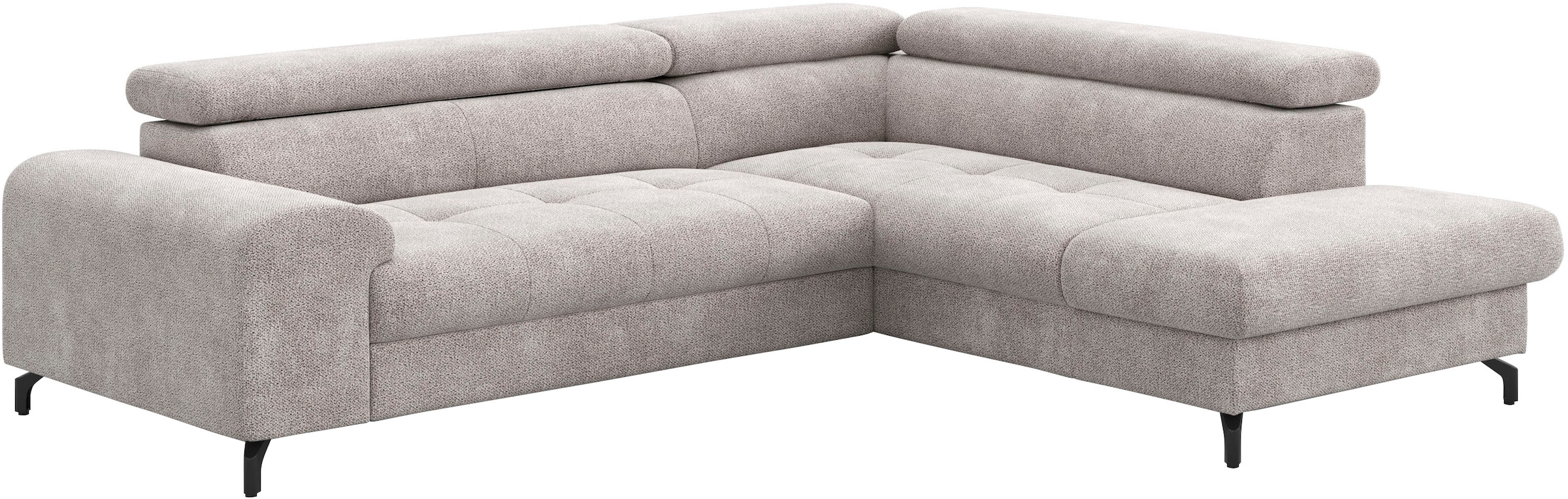 COTTA Ecksofa »Aura L-Form«, mit Schlaffunktion, Bettkasten und Kopfteilverstellung