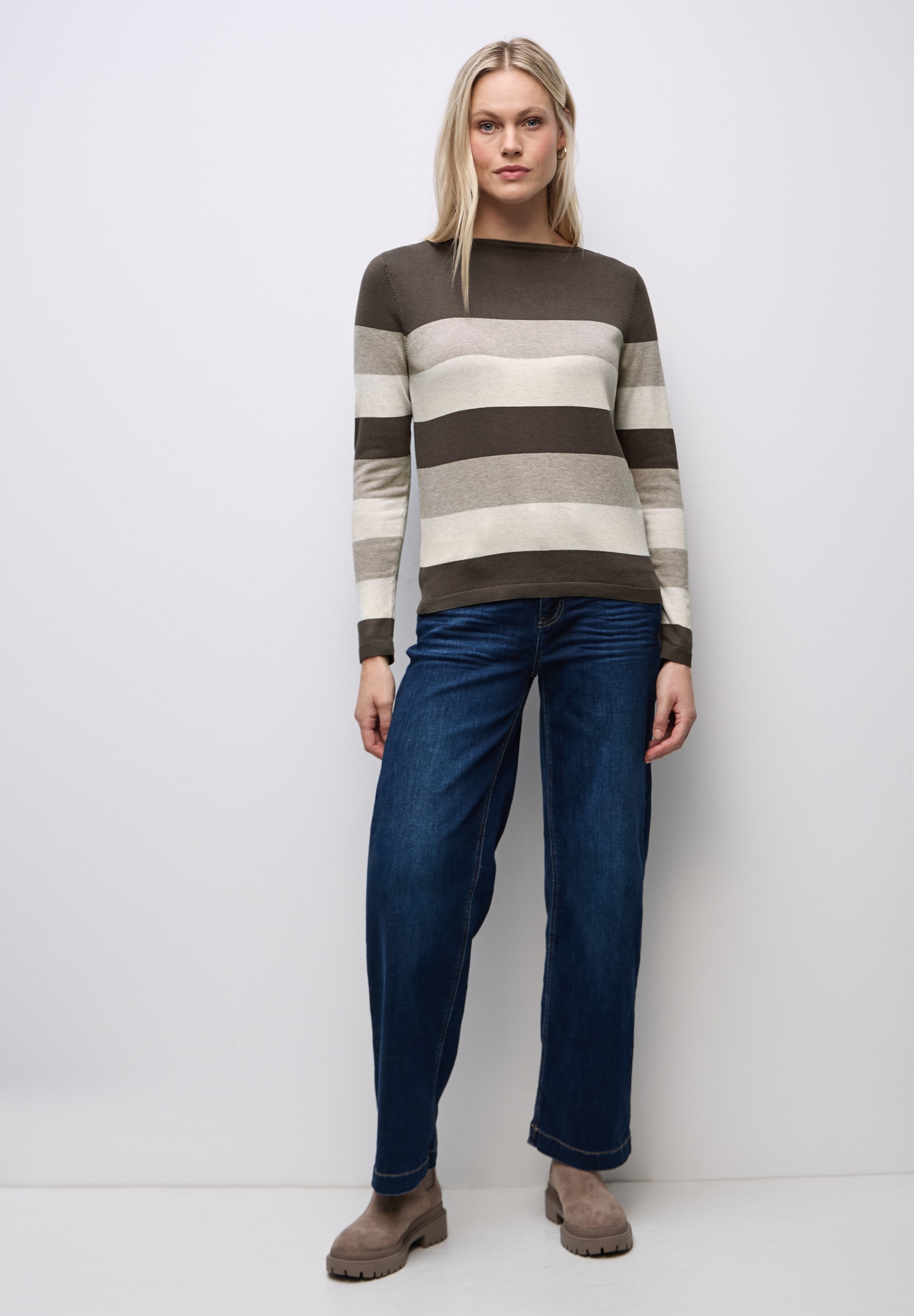 STREET ONE Strickpullover im Streifen-Design